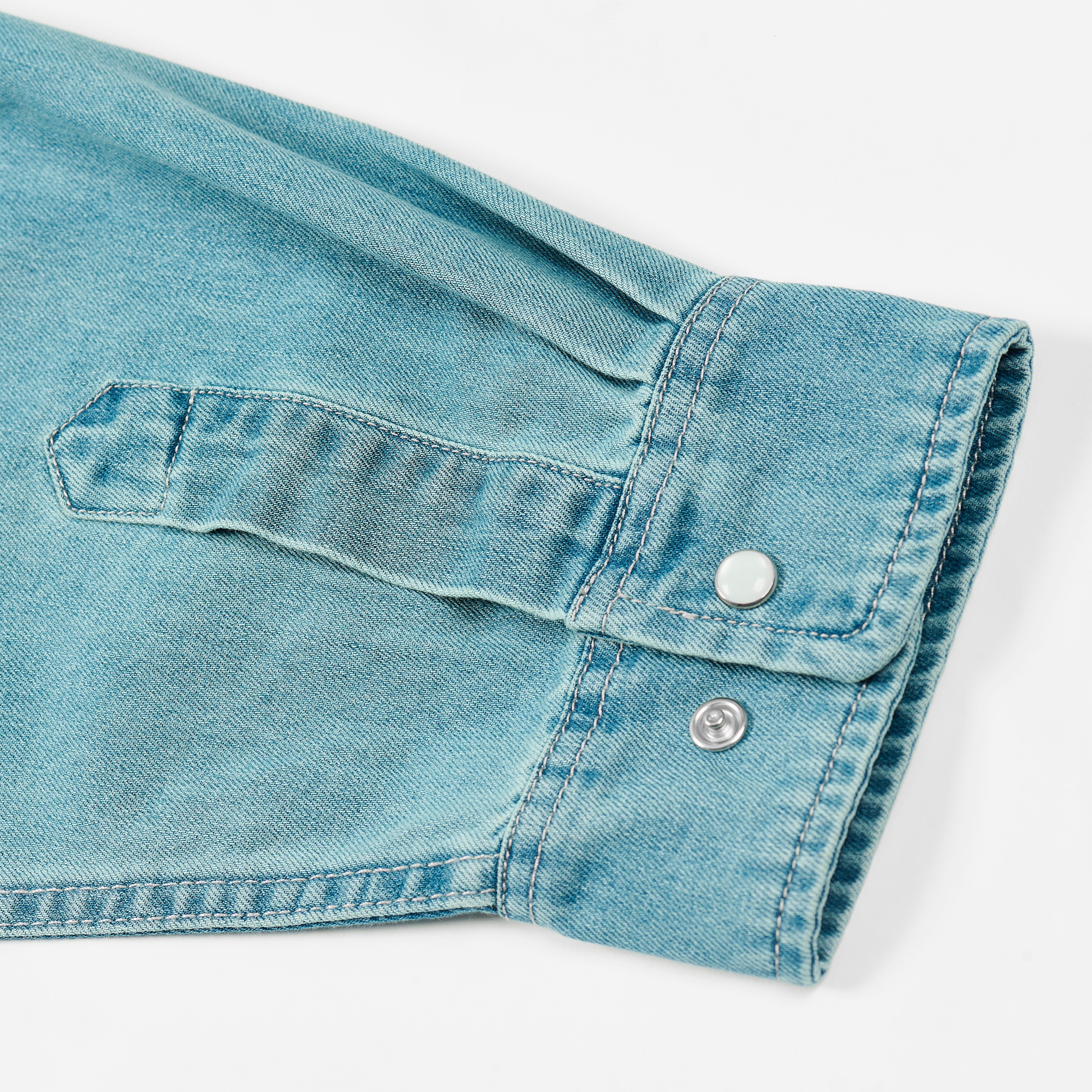 Thumbnail DENIM WESTERN OVER SHIRT STONE WASH one color