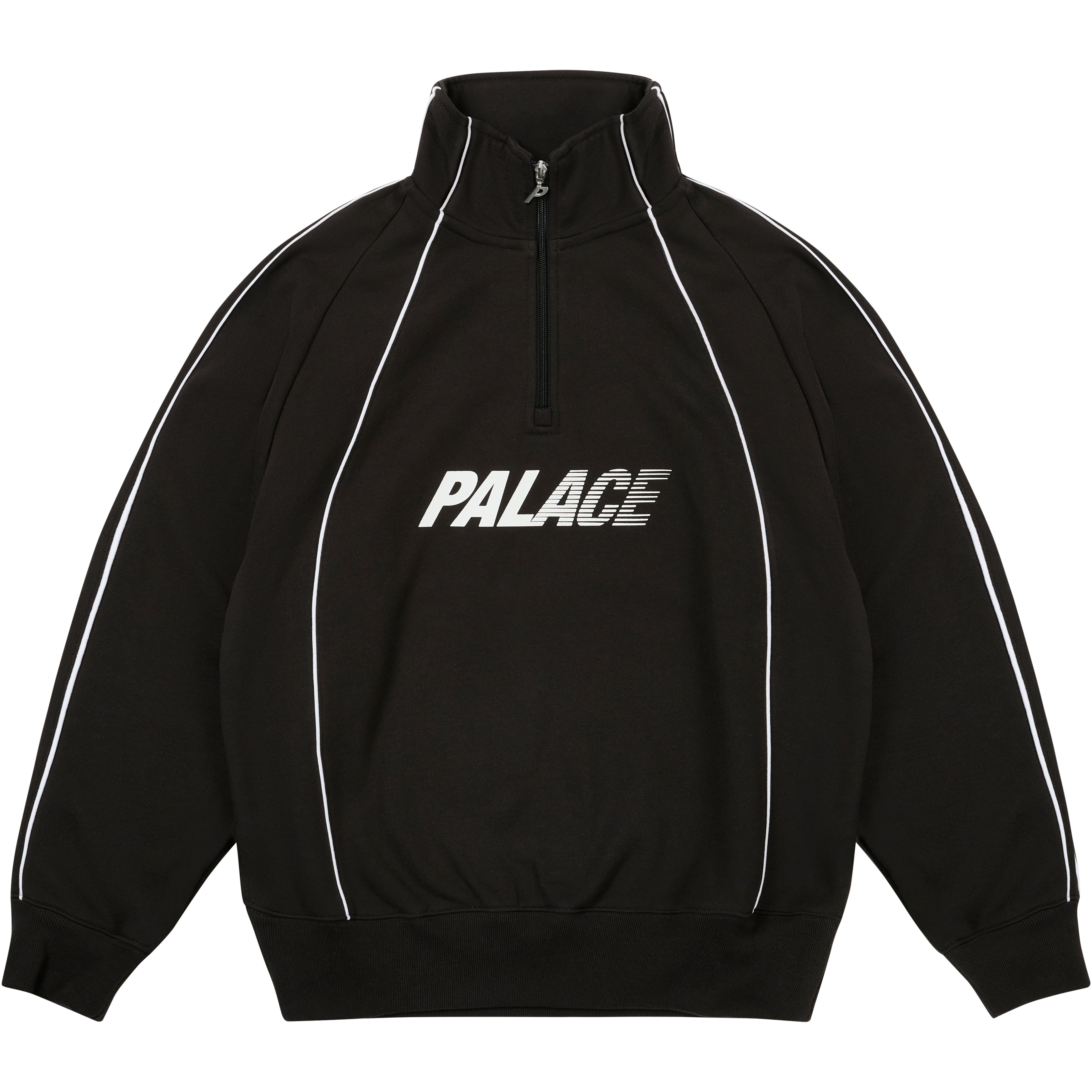 Thumbnail FAST LOGO 1/4 ZIP BLACK one color