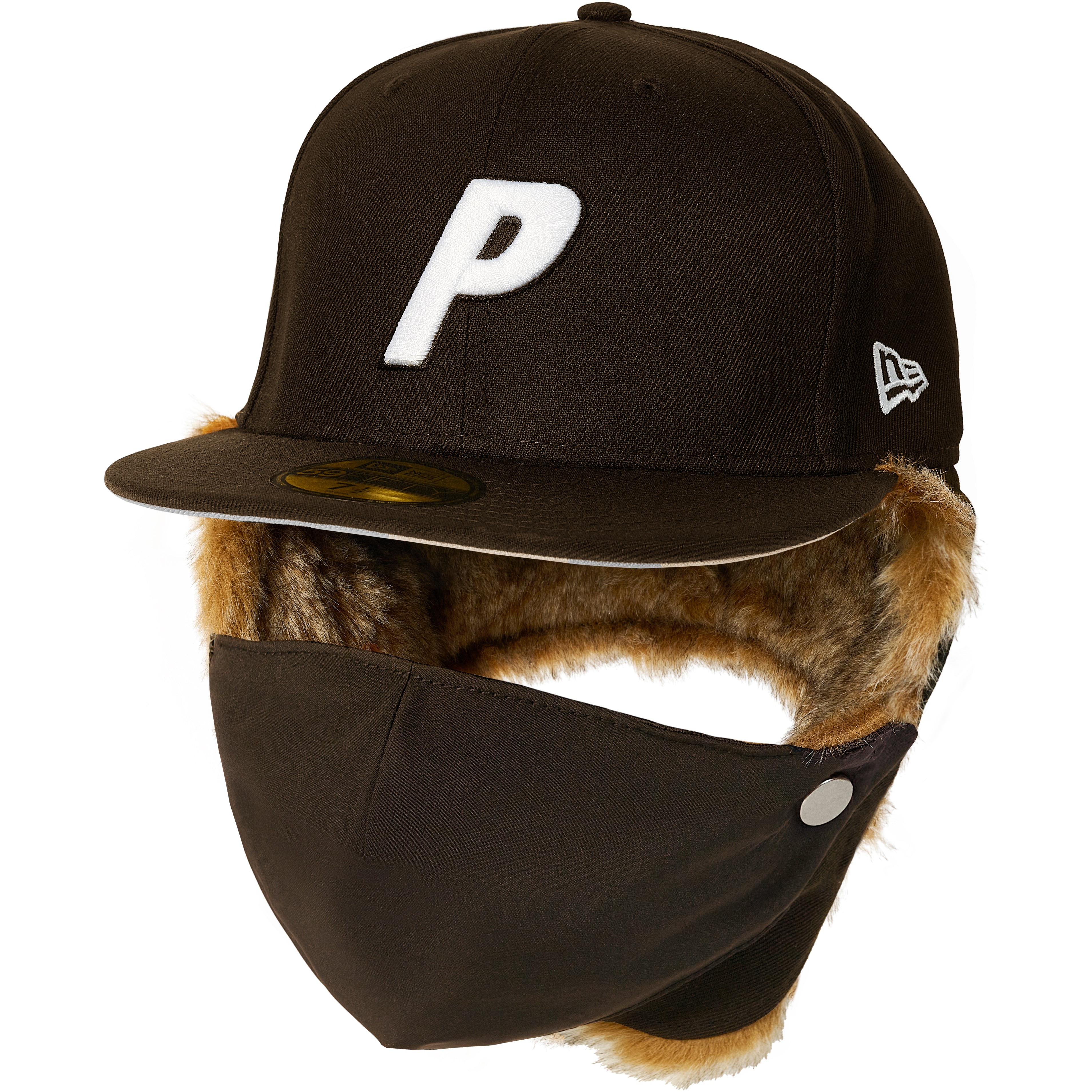 Thumbnail PALACE NEW ERA MASK DOGEAR 59FIFTY BROWN one color