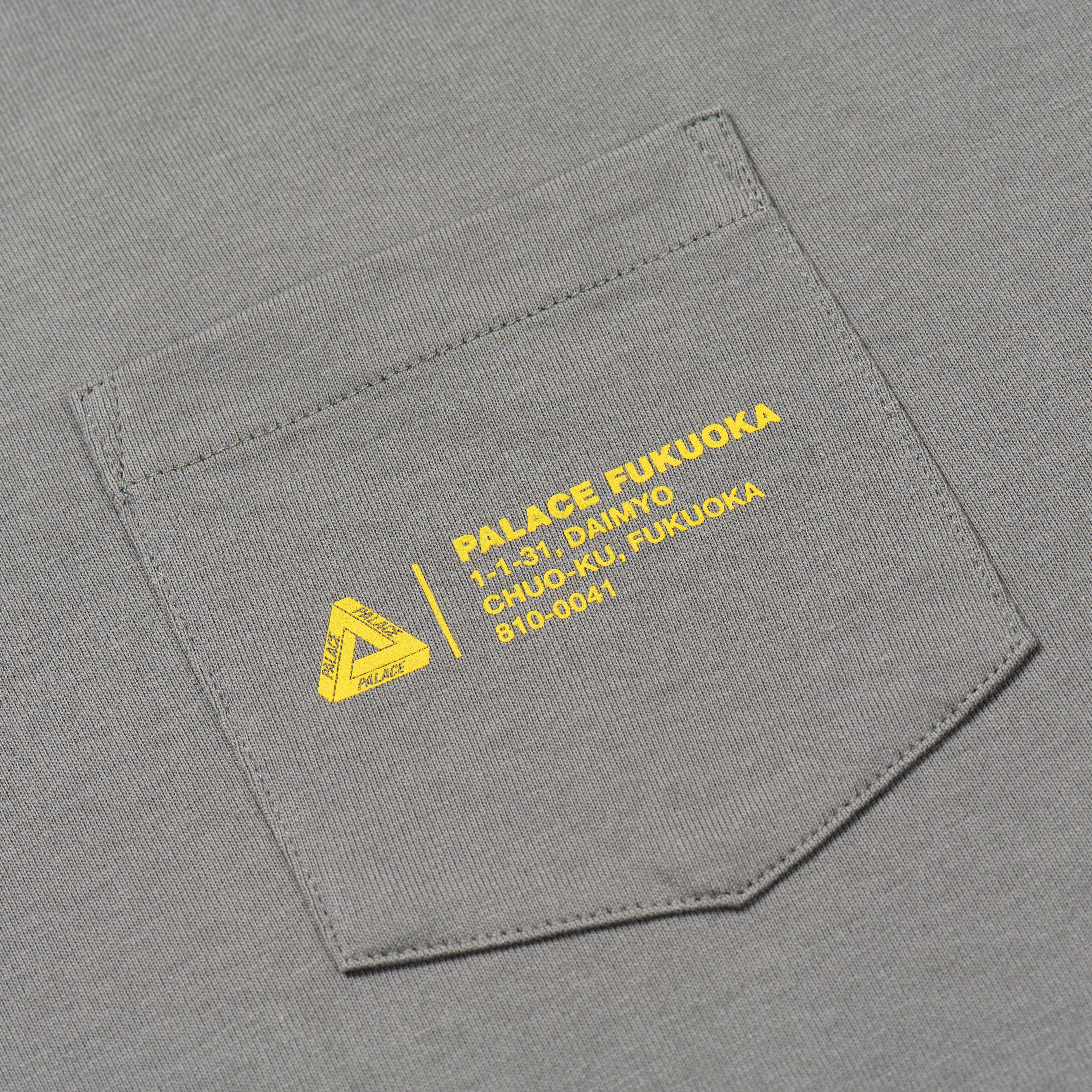 Thumbnail SHOP LOCATOR POCKET T-SHIRT FUKUOKA CHARCOAL one color