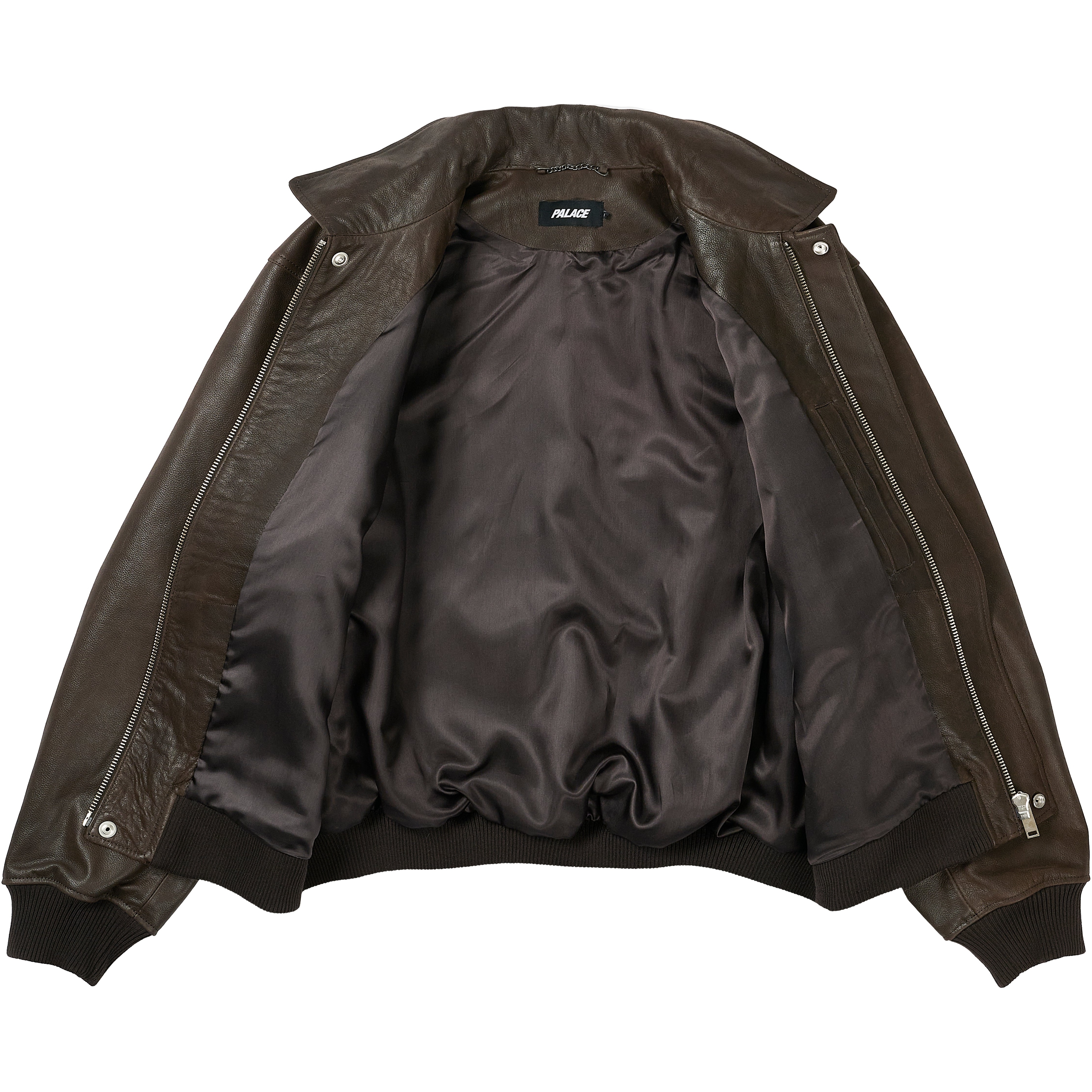 Thumbnail SUSANOO LEATHER FLIGHT JACKET BROWN one color