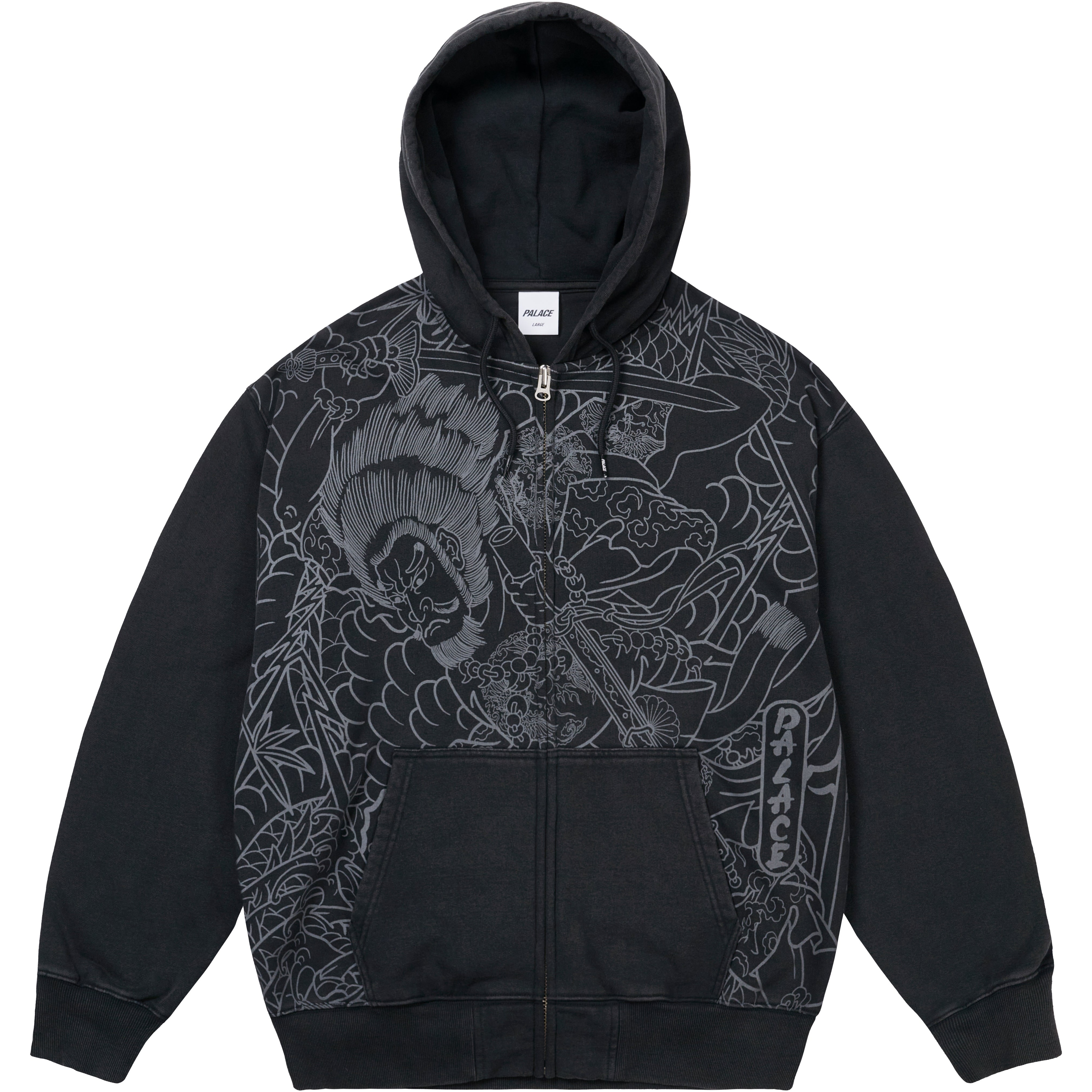 Thumbnail SUSANOO ZIP HOOD BLACK one color