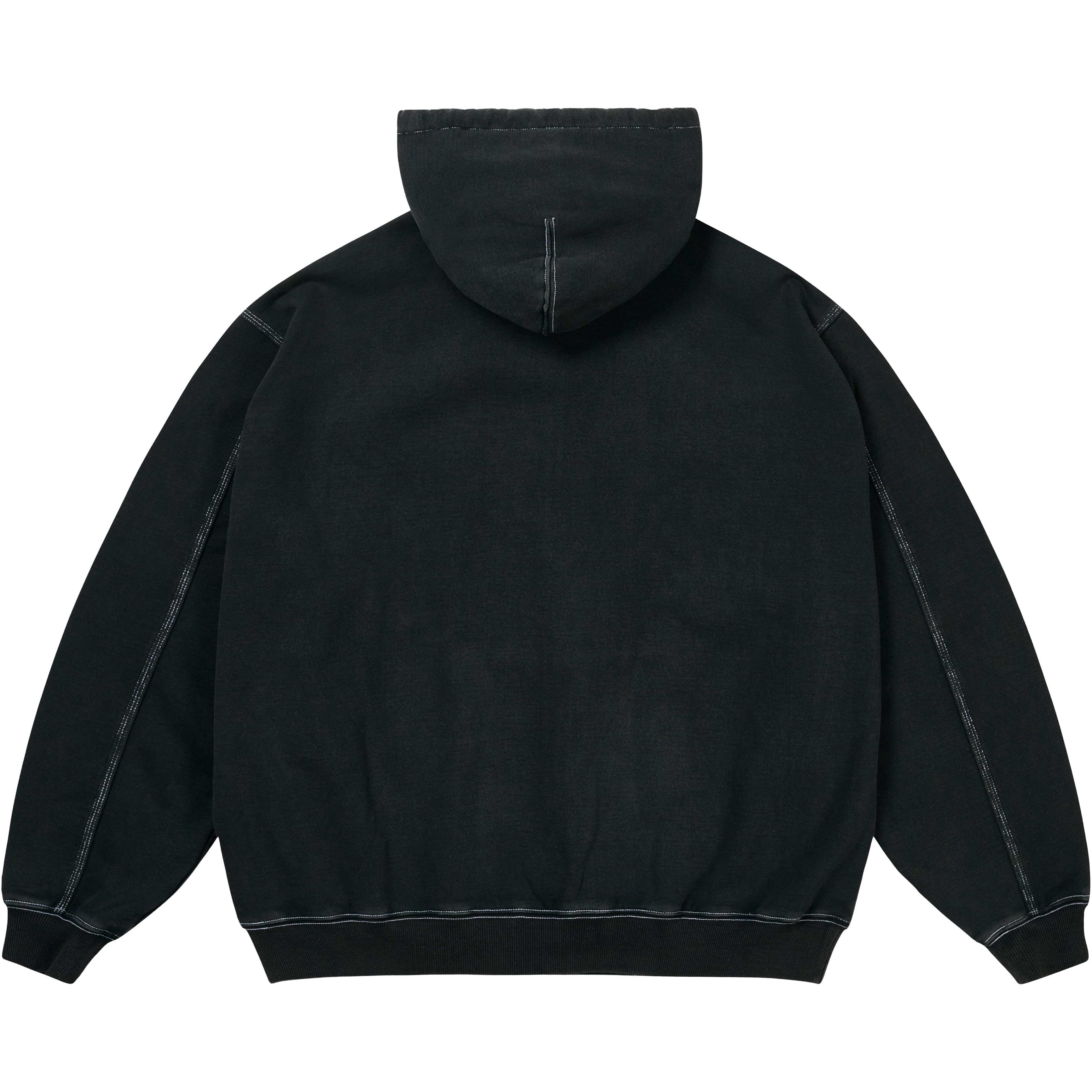 Thumbnail TRIPLE STITCH VERITAS ZIP HOOD BLACK one color