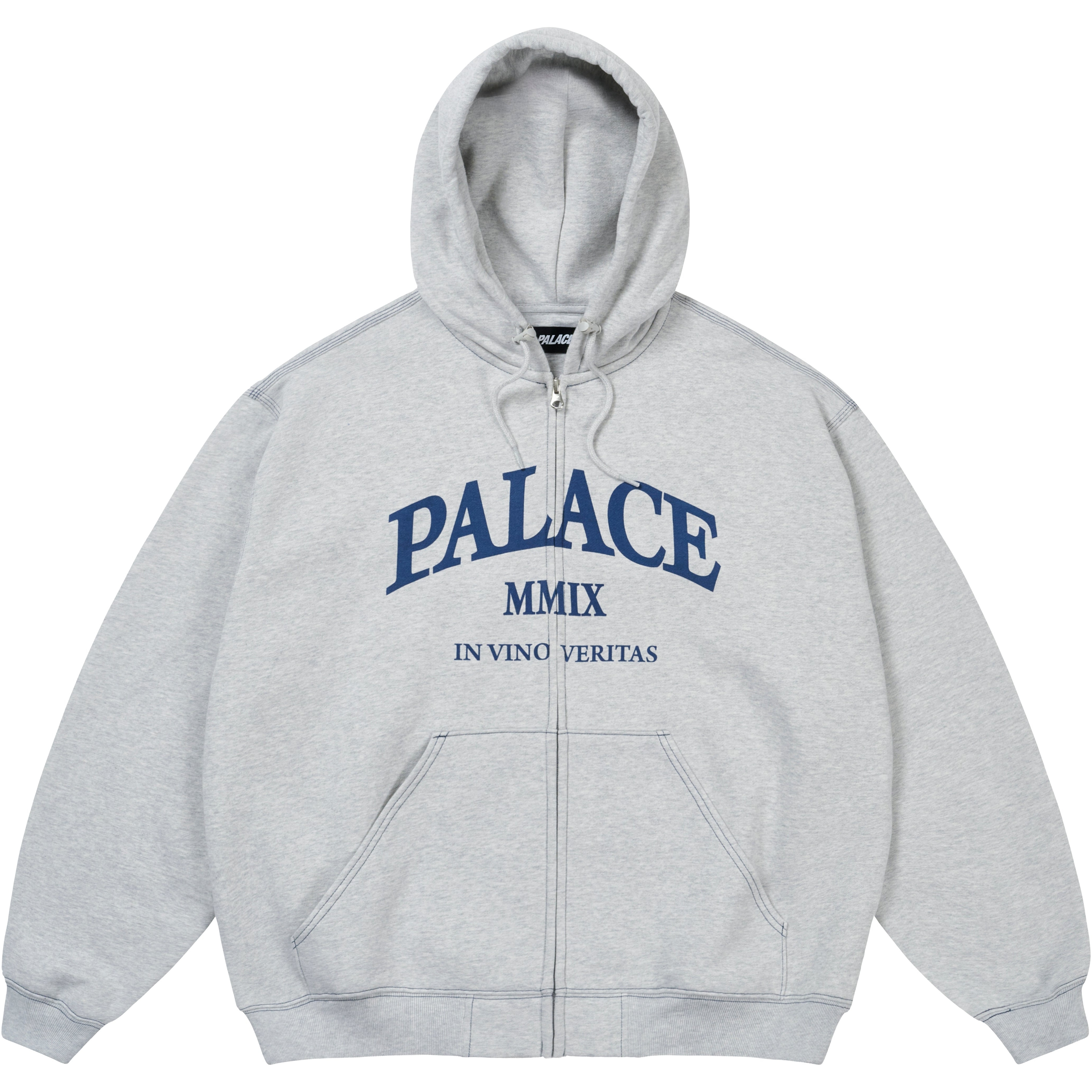 Thumbnail TRIPLE STITCH VERITAS ZIP HOOD GREY MARL one color