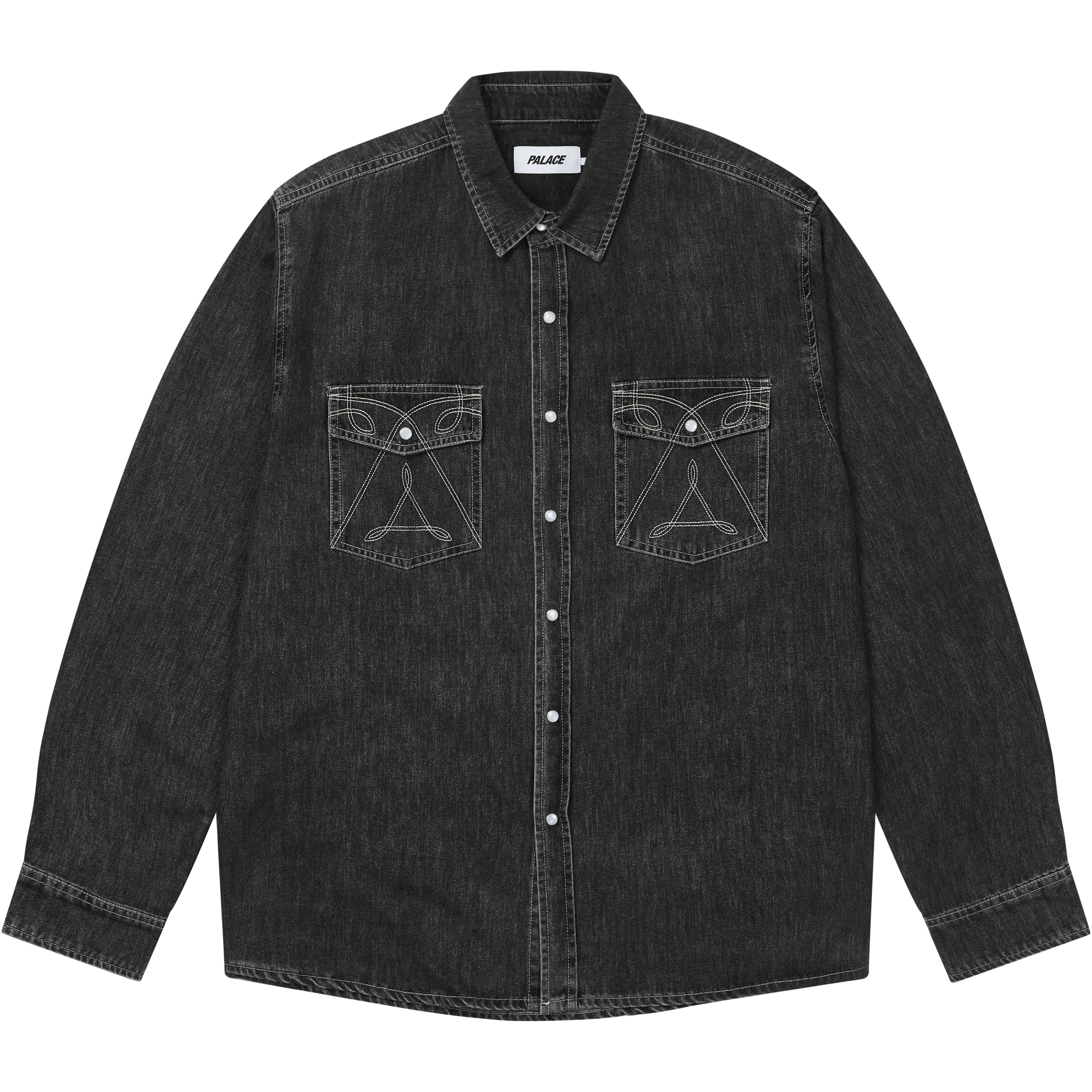 Palace DENIM WESTERN OVERSHIRT BLACK
