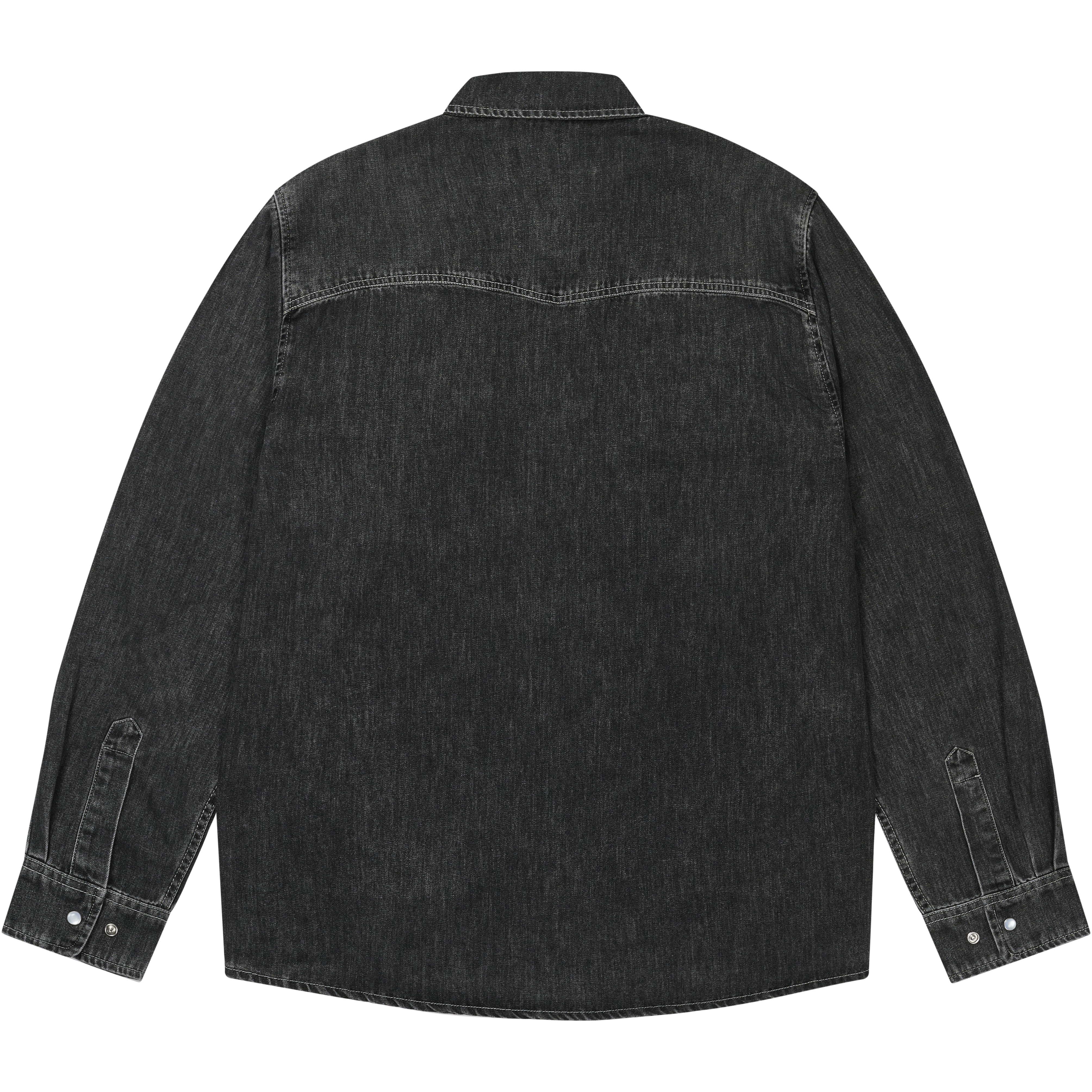 Thumbnail DENIM WESTERN OVERSHIRT BLACK one color