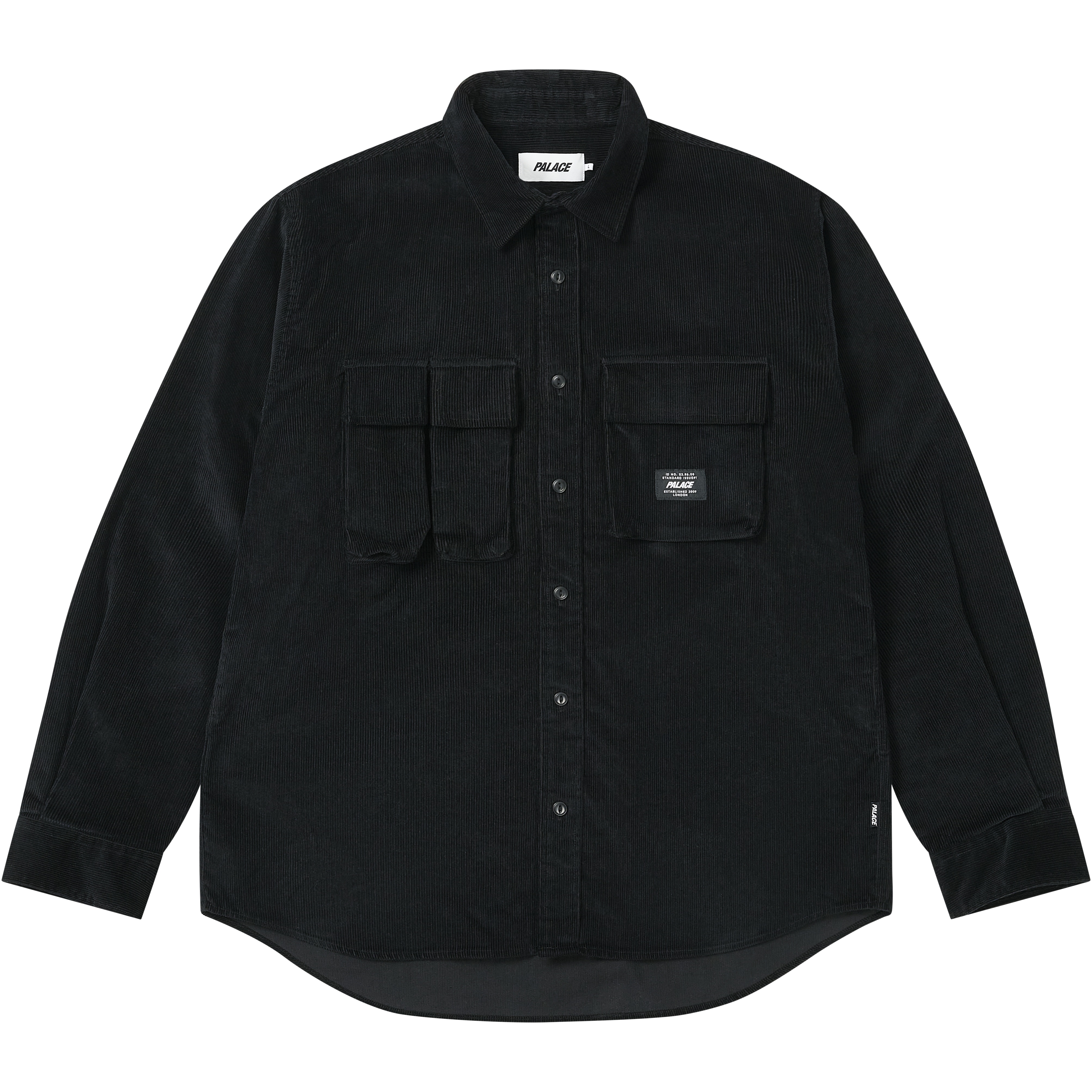 Palace DOUBLE POCKET CORD OVERSHIRT BLACK