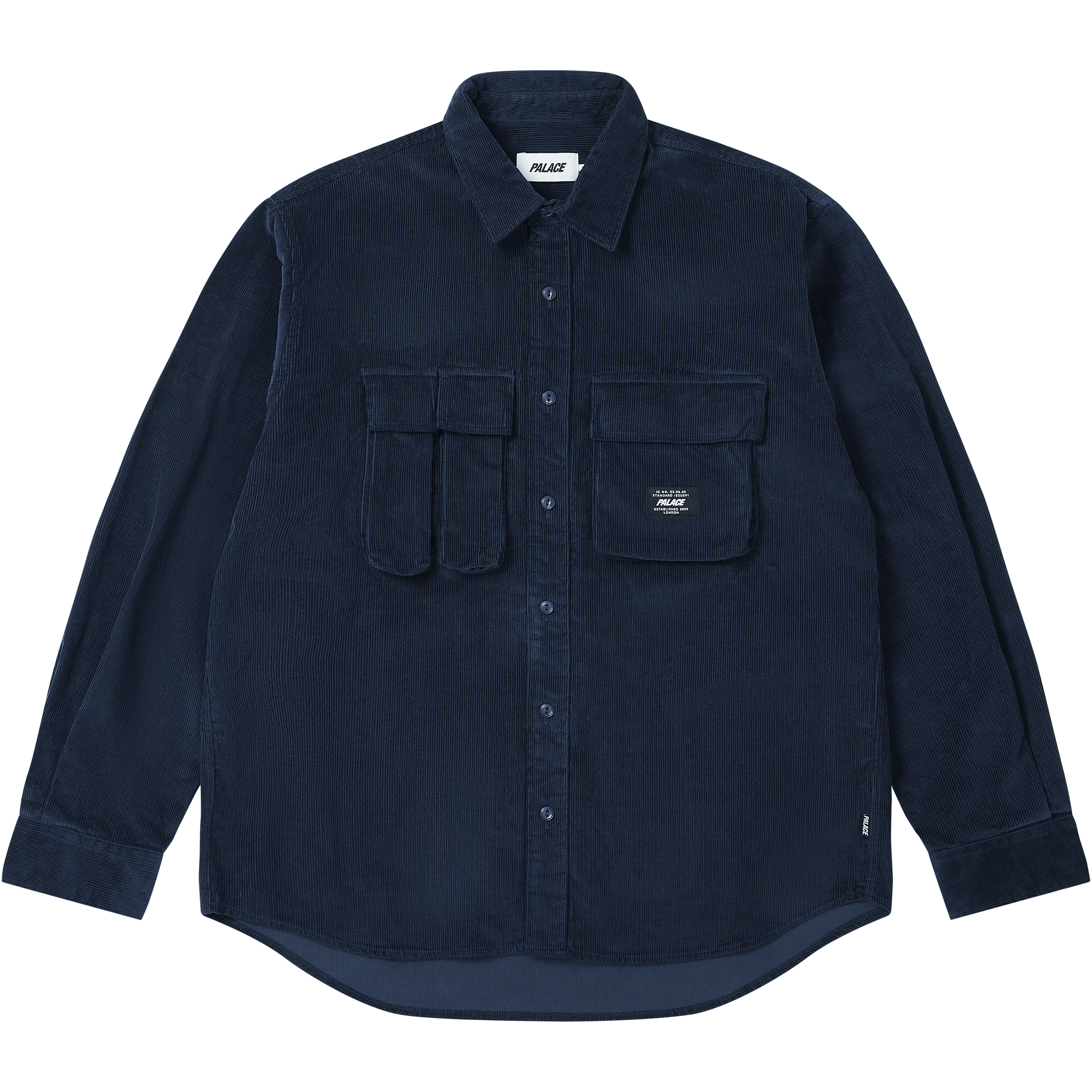 Palace DOUBLE POCKET CORD OVERSHIRT NAVY