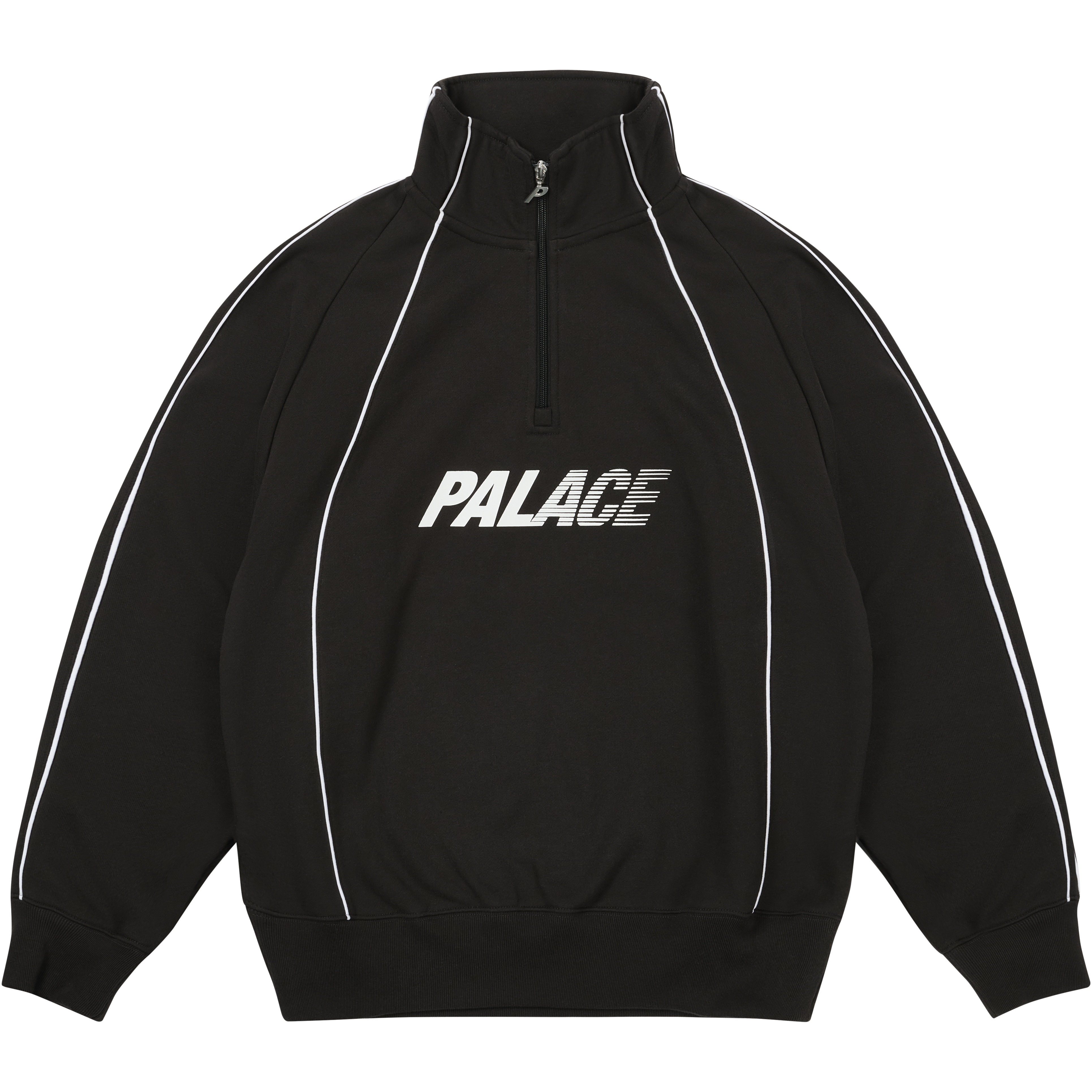 Palace FAST LOGO 1/4 ZIP BLACK