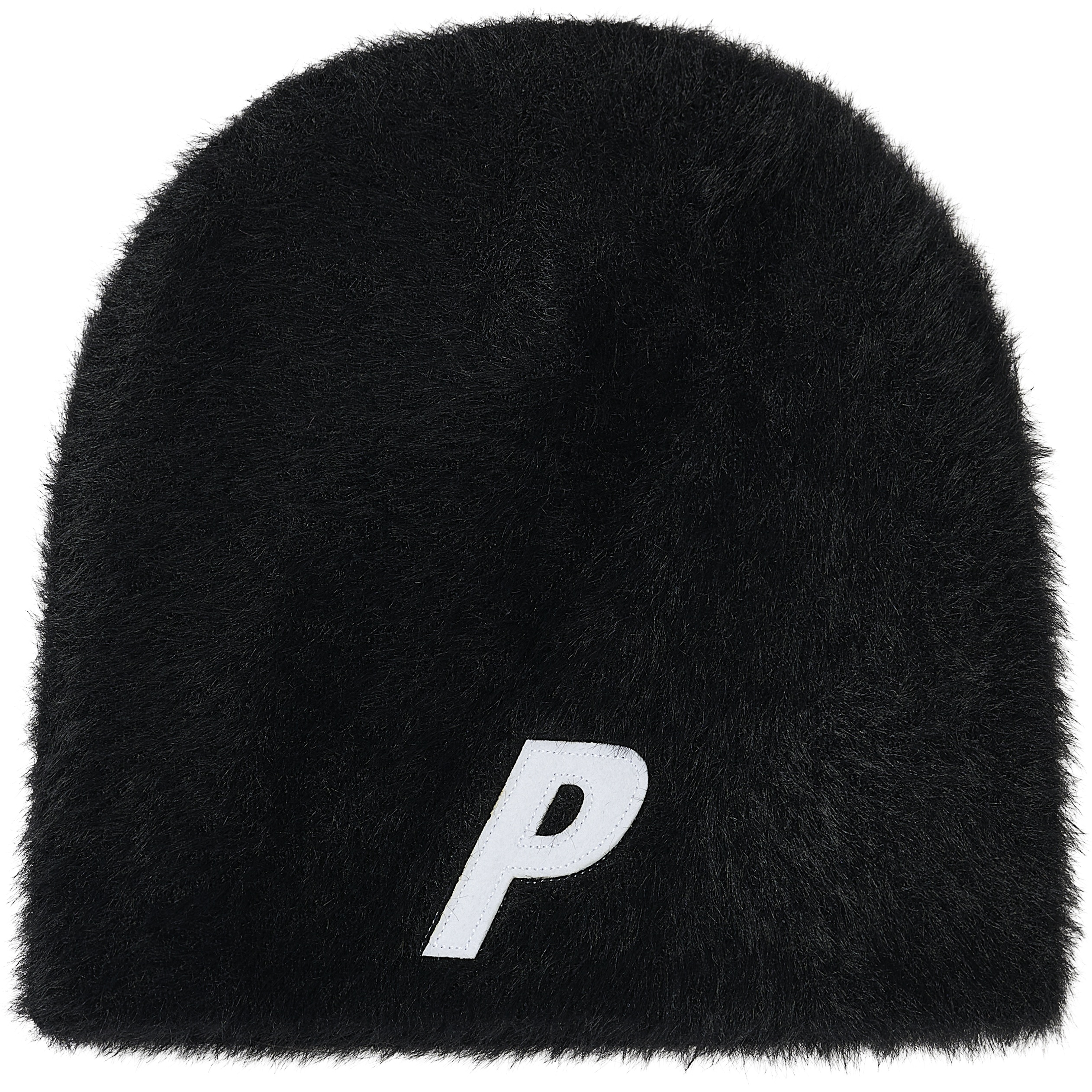 Palace FAUX MOHAIR P NEIN CUFF BEANIE BLACK