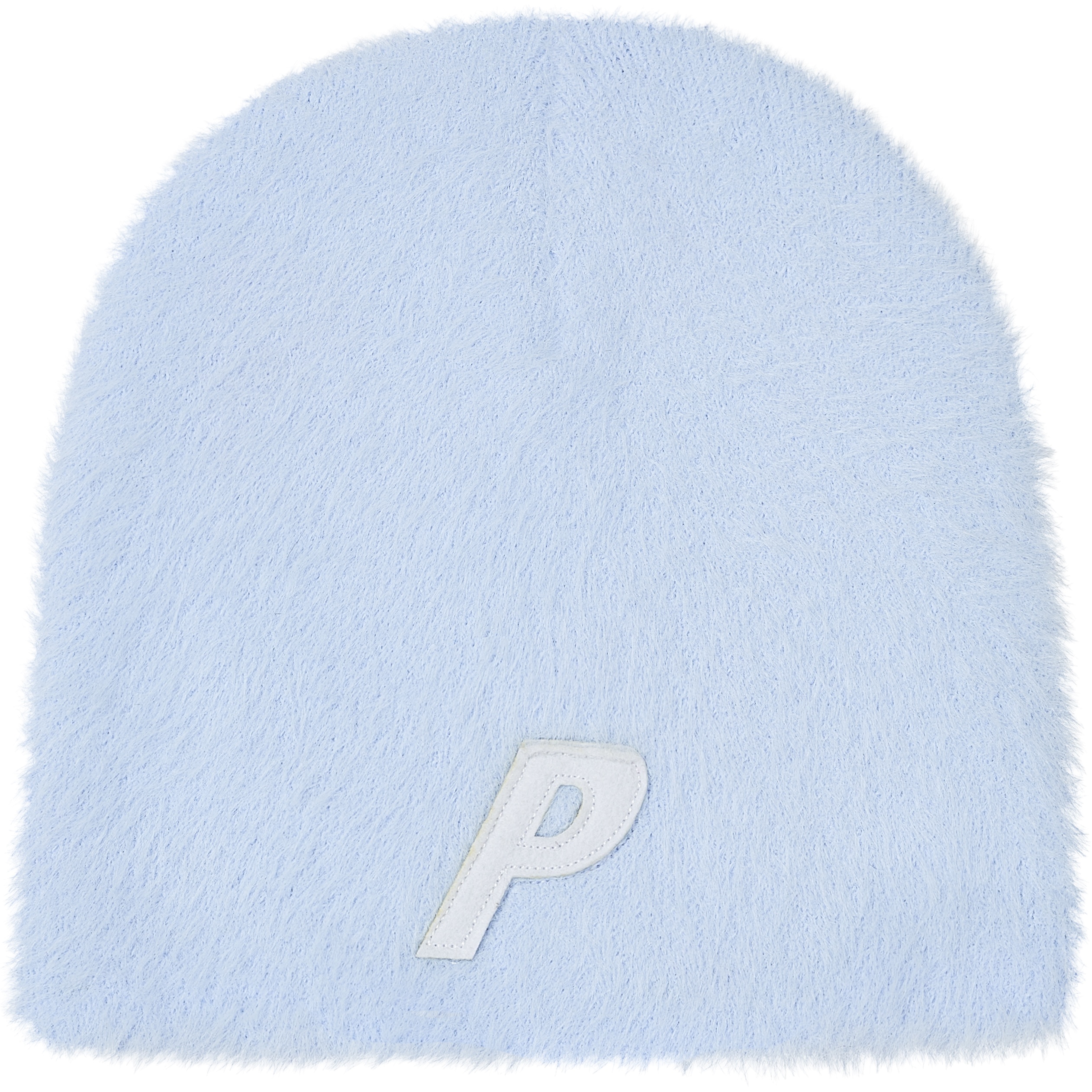 Palace FAUX MOHAIR P NEIN CUFF BEANIE SKYLINE BLUE