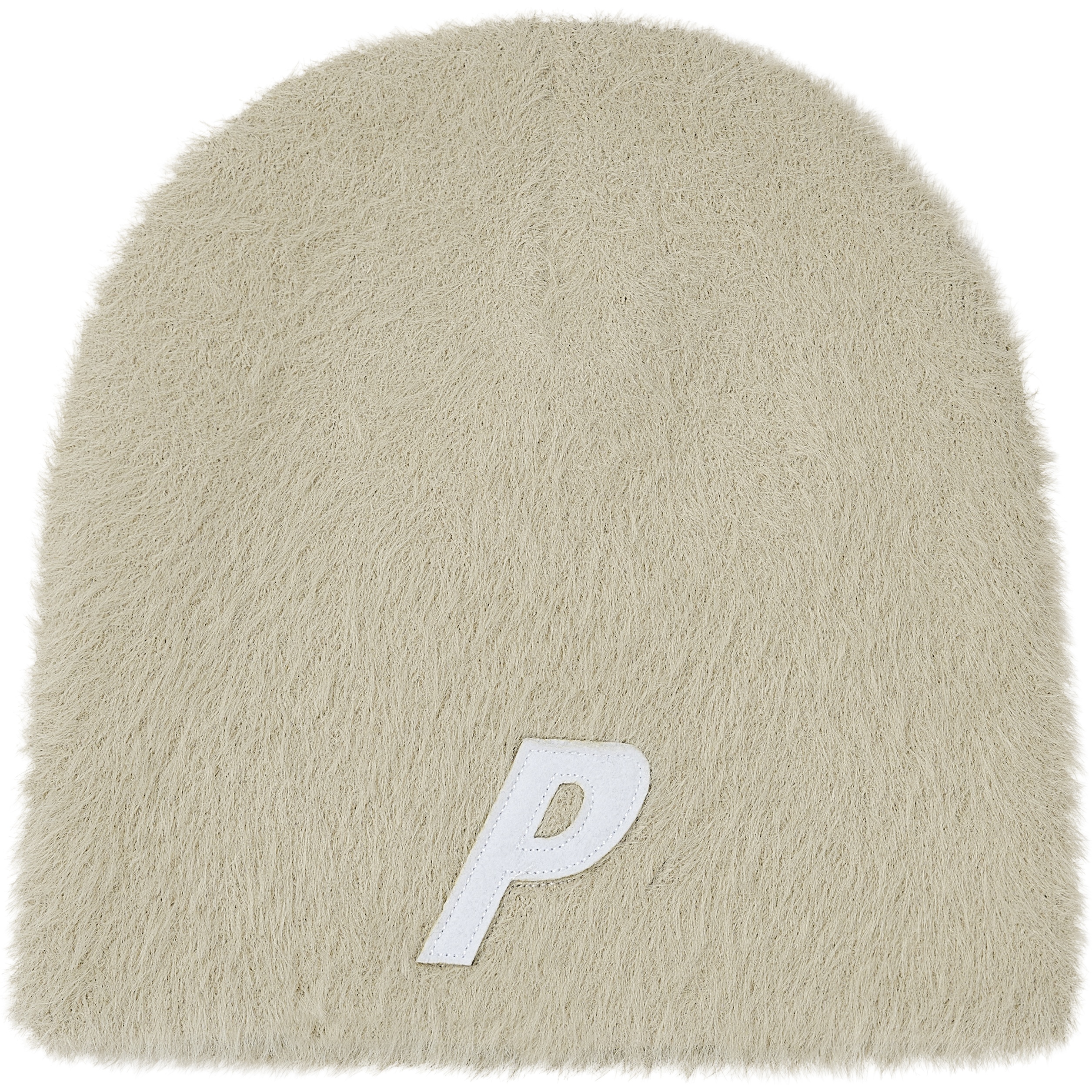 Palace FAUX MOHAIR P NEIN CUFF BEANIE STONEY GREY