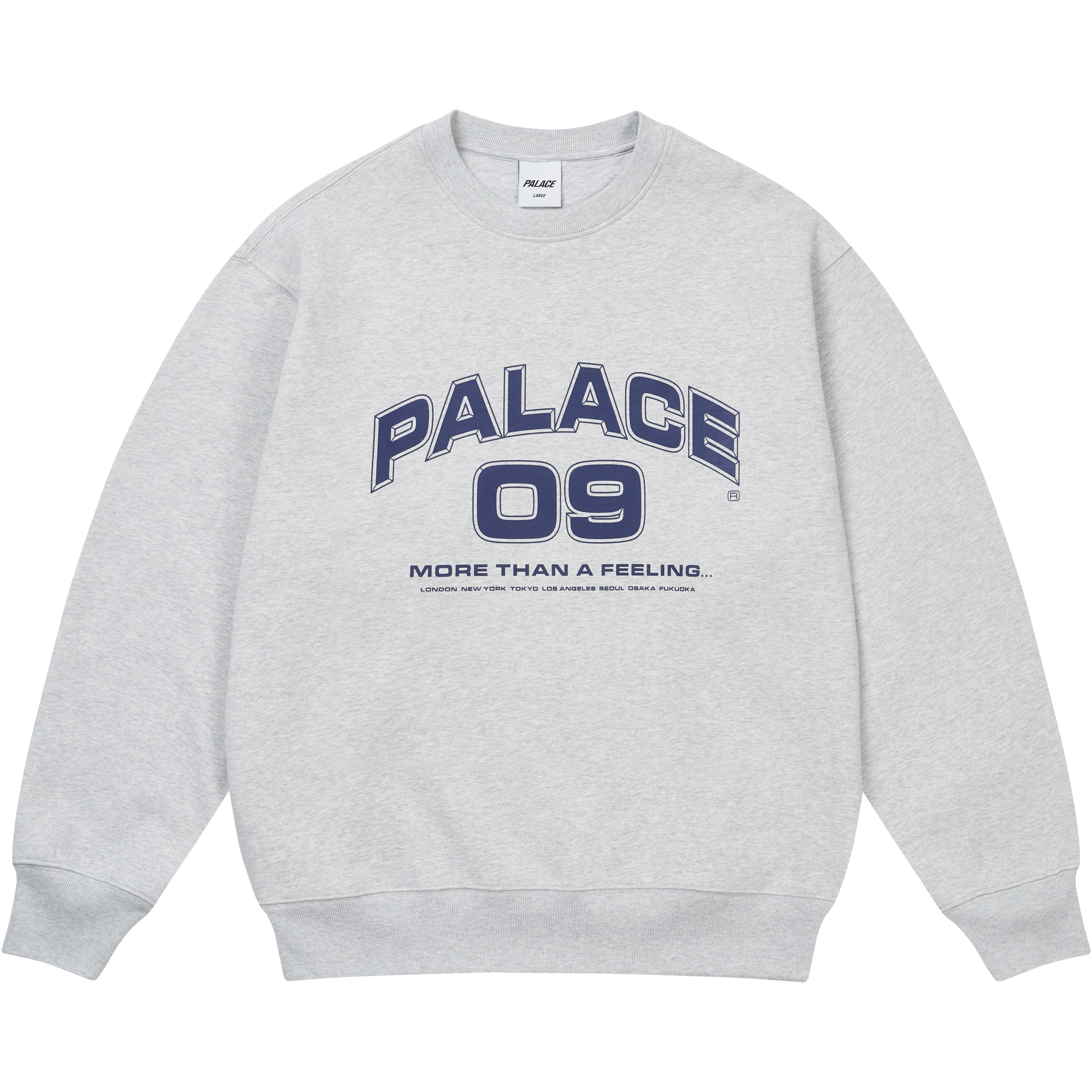 Palace MORE THAN A FEELING CREW GREY MARL