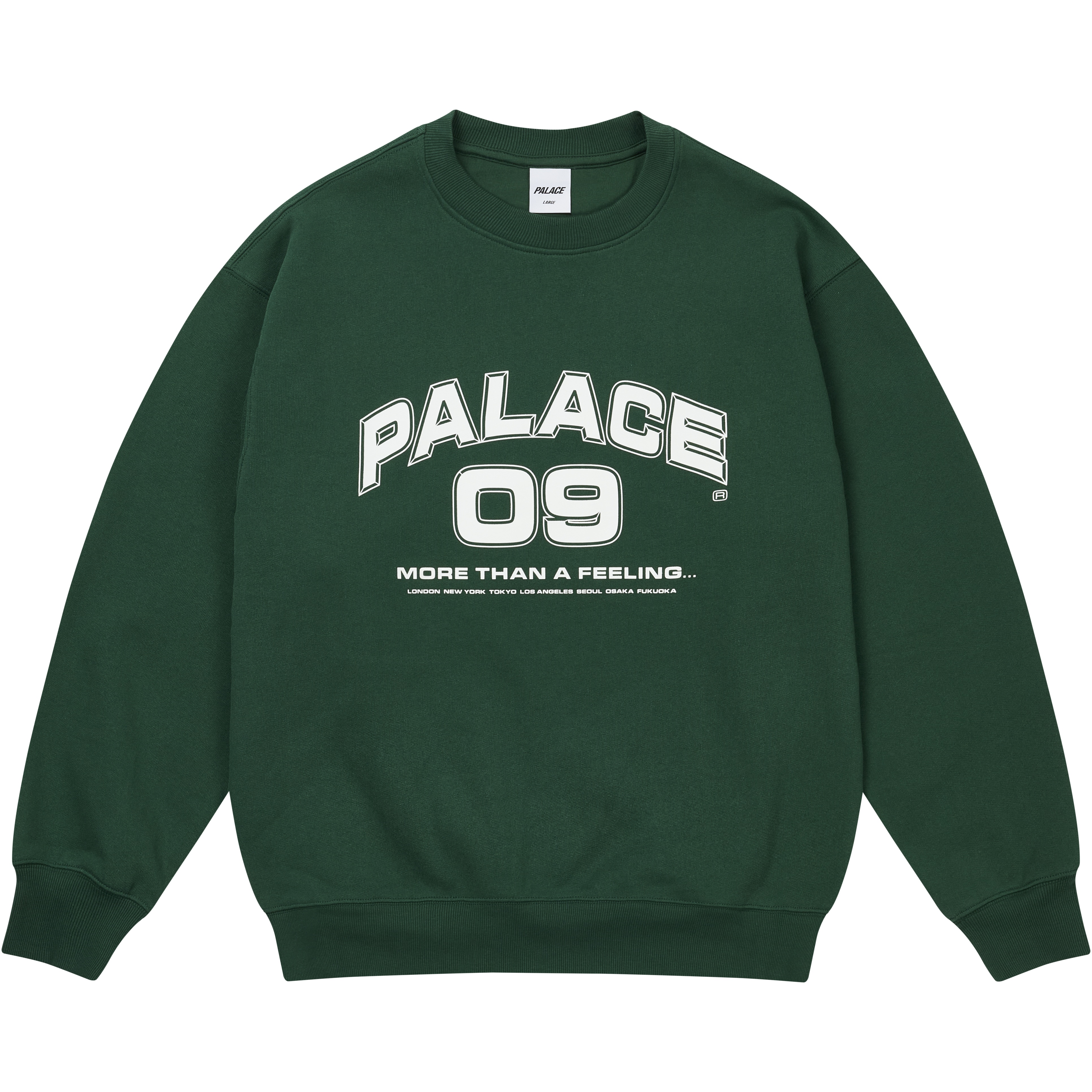 Palace MORE THAN A FEELING CREW RACEY GREEN