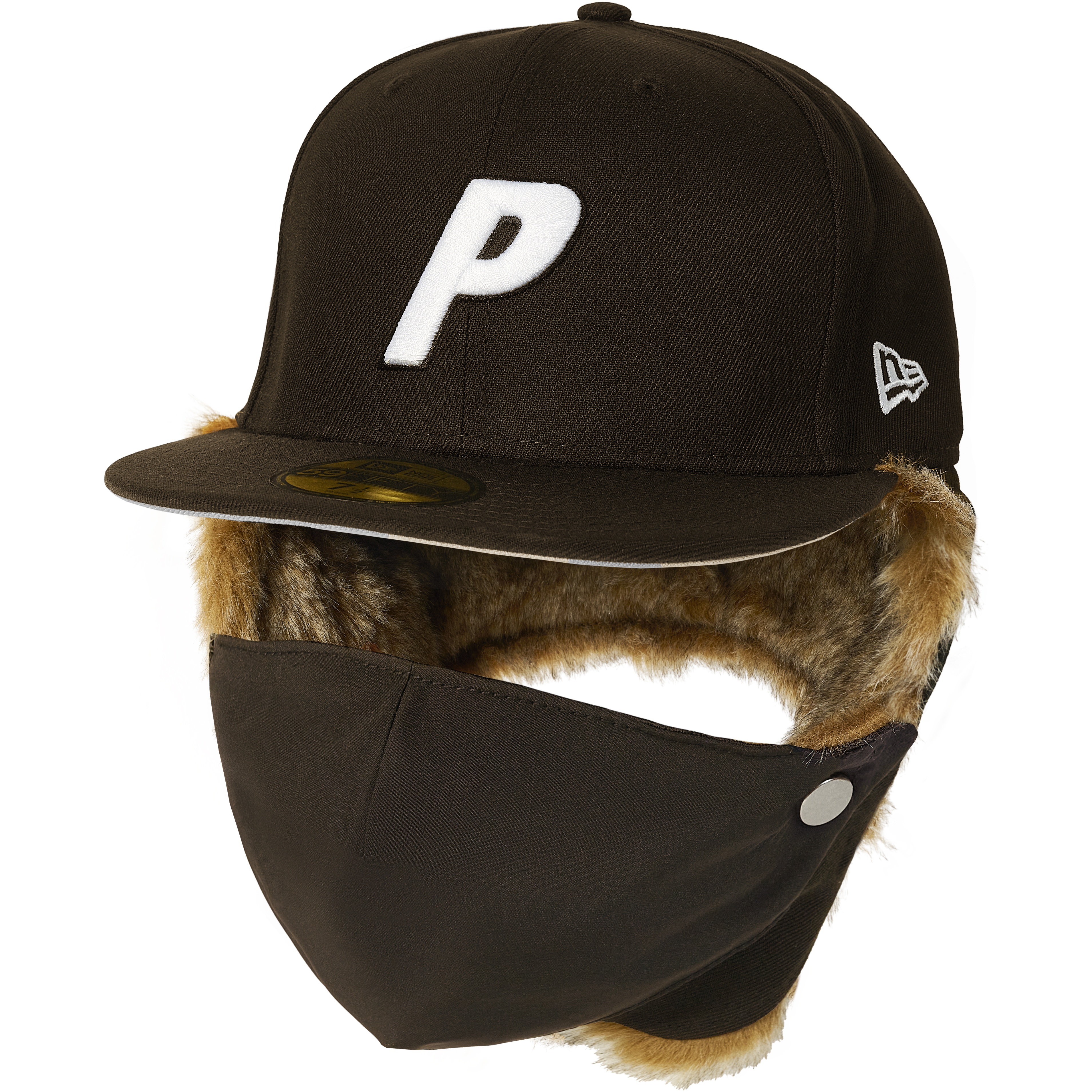 Palace PALACE NEW ERA MASK DOGEAR 59FIFTY BROWN