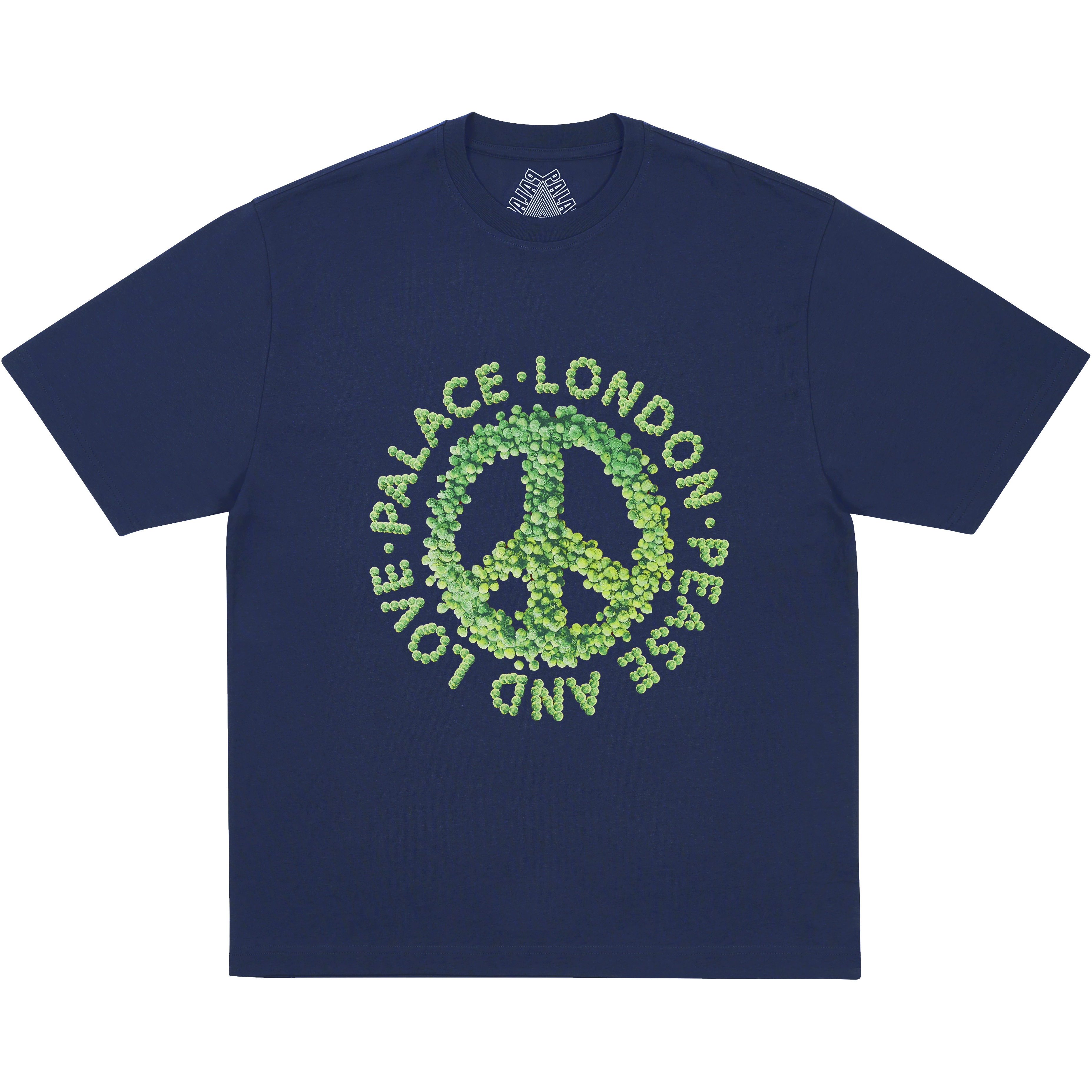 Palace PEASE AND LOVE T-SHIRT NAVY