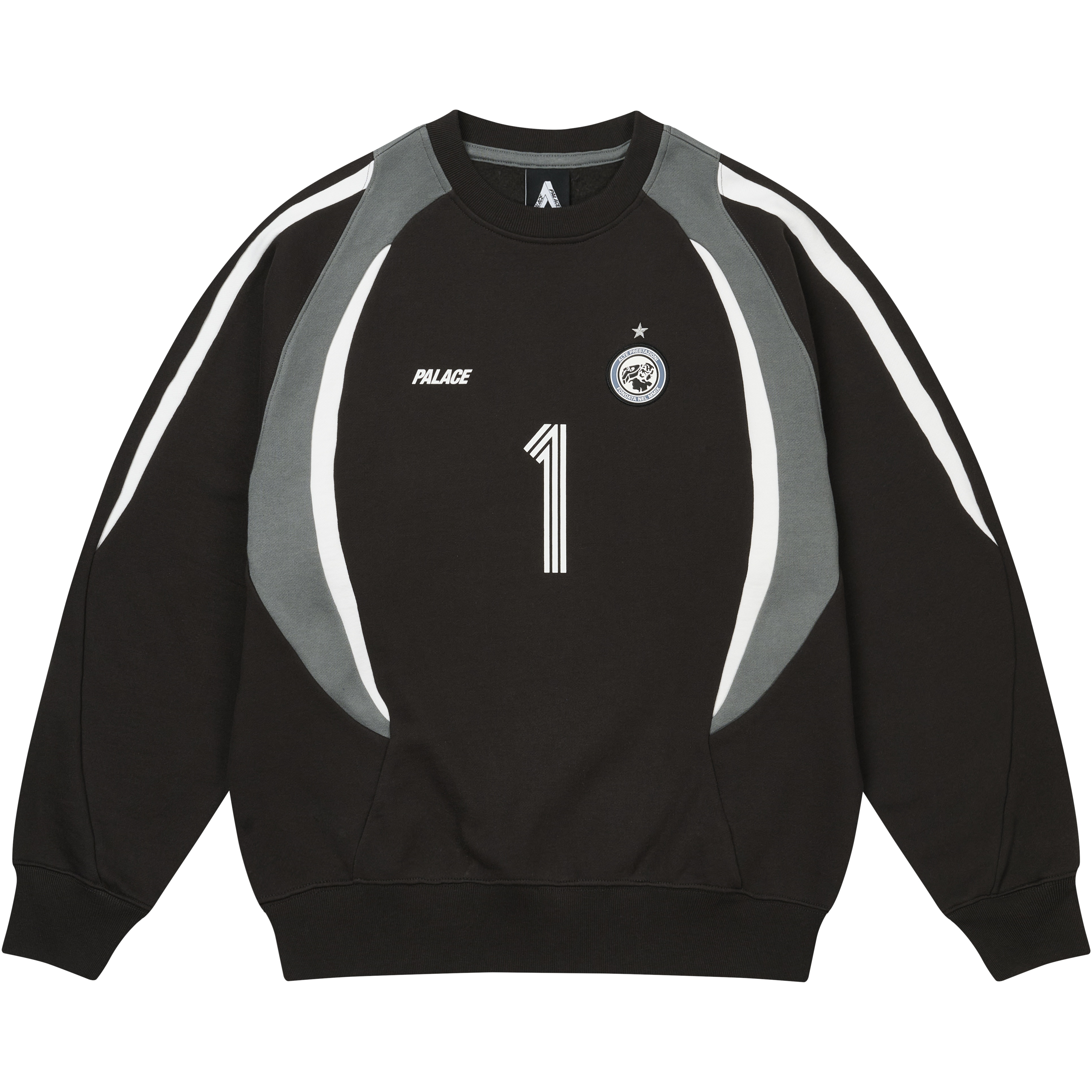 Palace PHANTASY WARM UP CREW BLACK