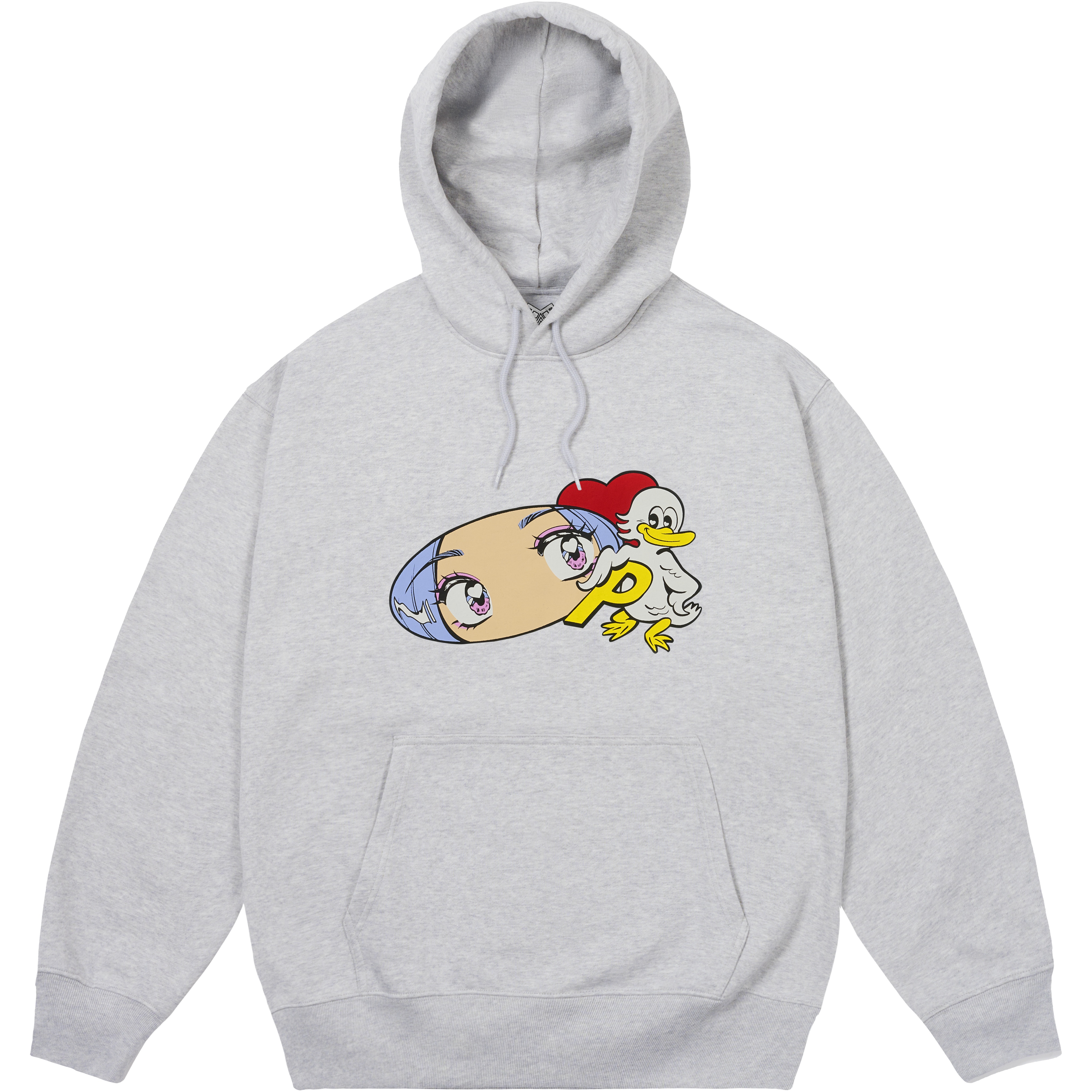 Palace REAR VIEW HOOD GREY MARL