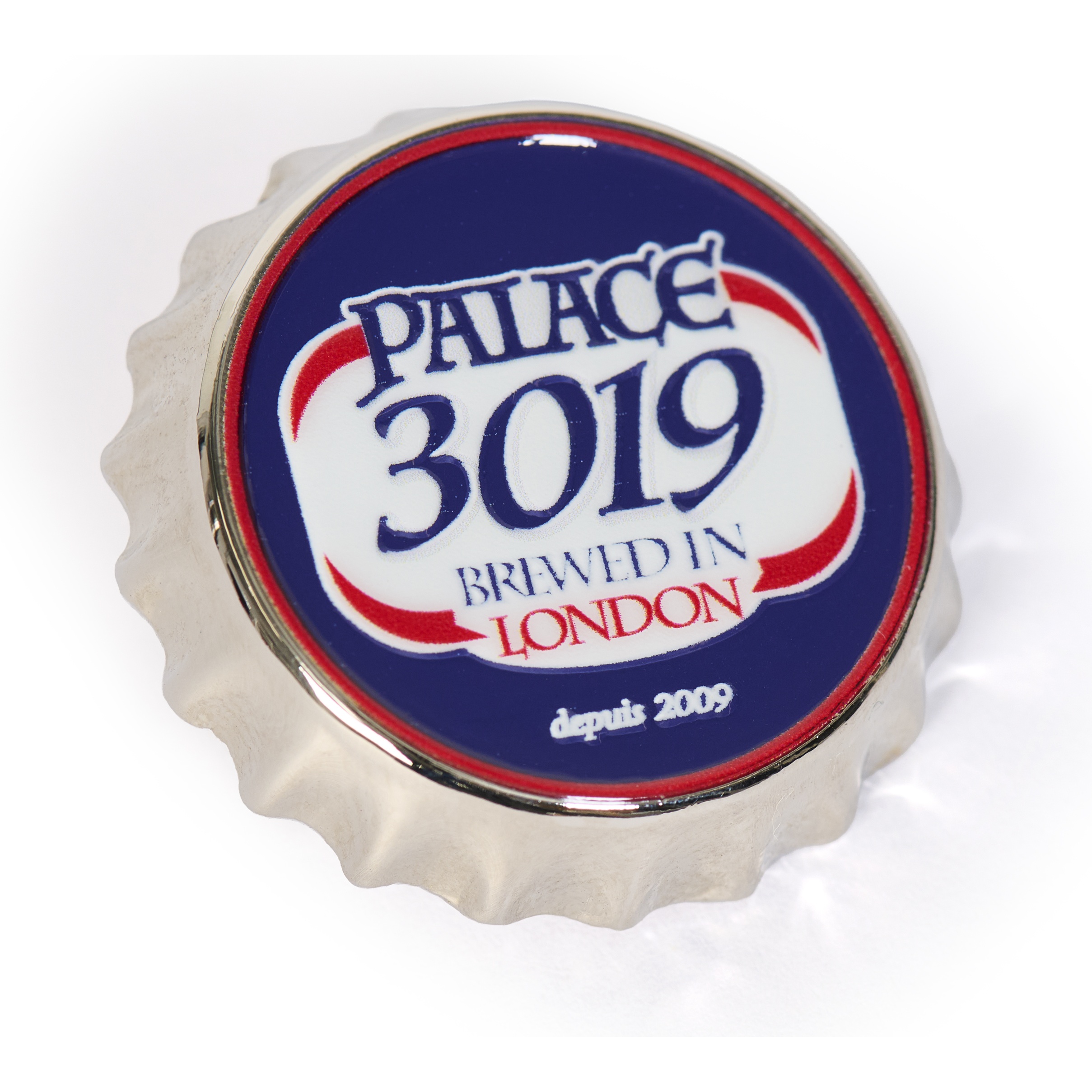 Palace SAVOIR-FAIRE PIN BADGE BLUE / RED