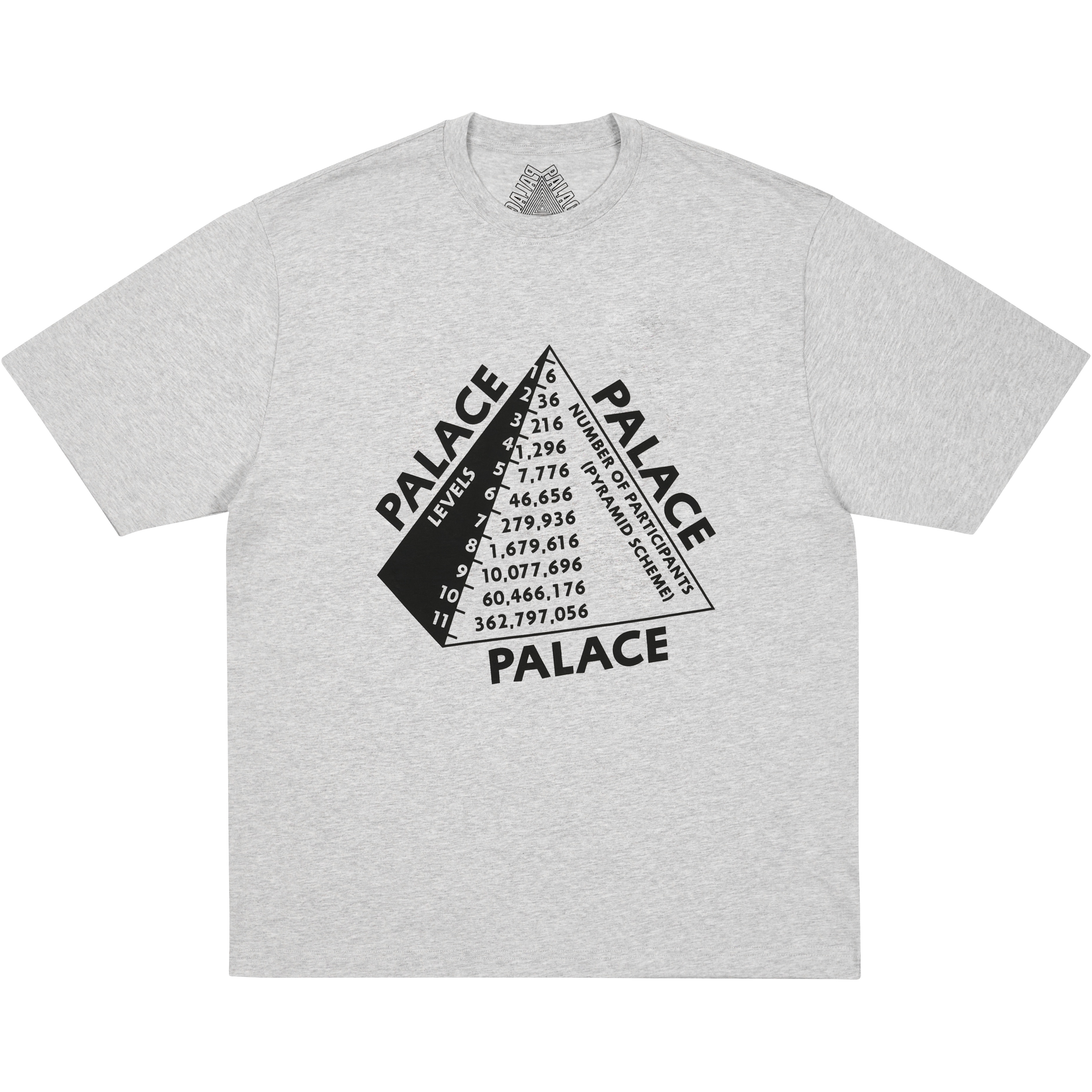 Palace SCHEME T-SHIRT GREY MARL