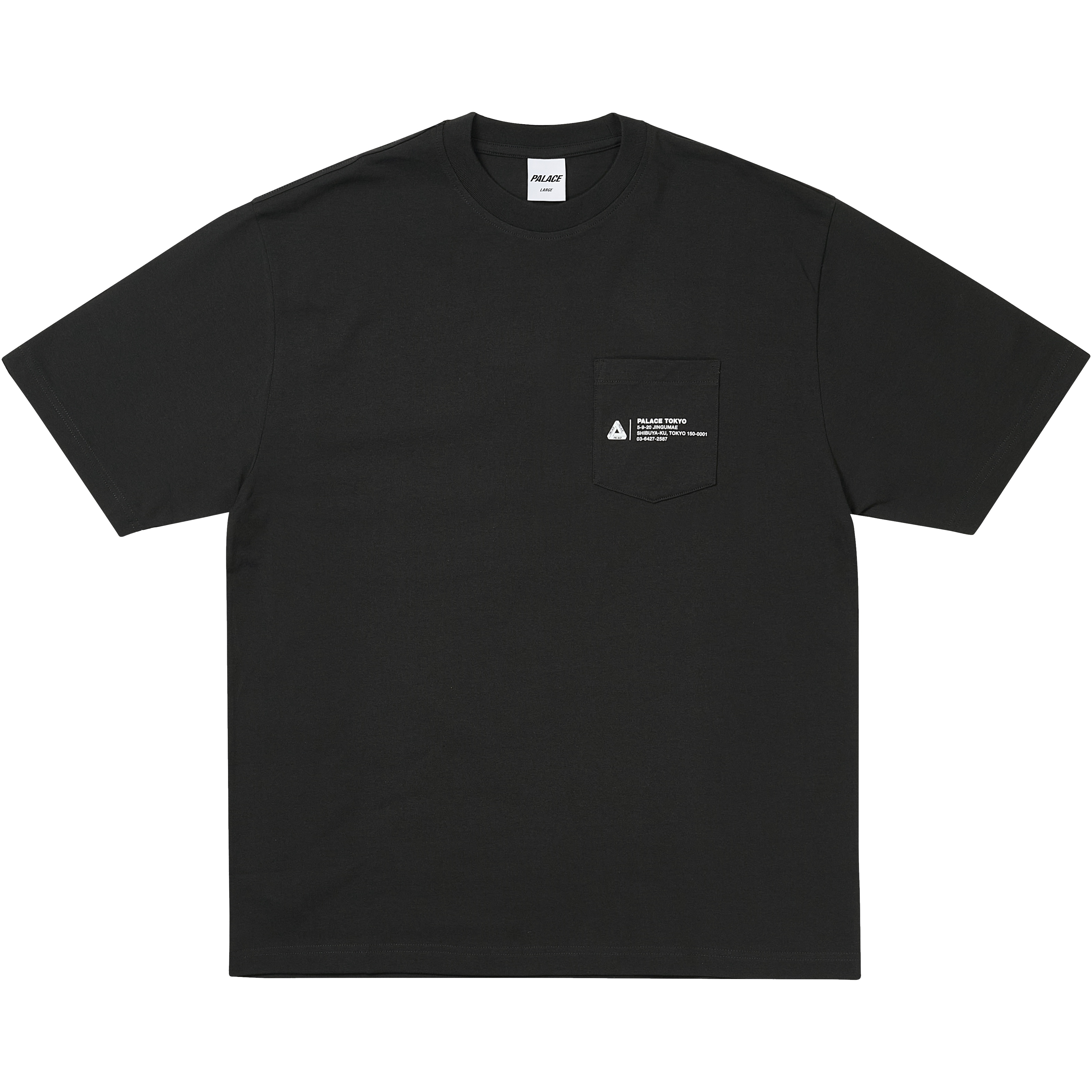 Palace SHOP LOCATOR POCKET T-SHIRT BLACK