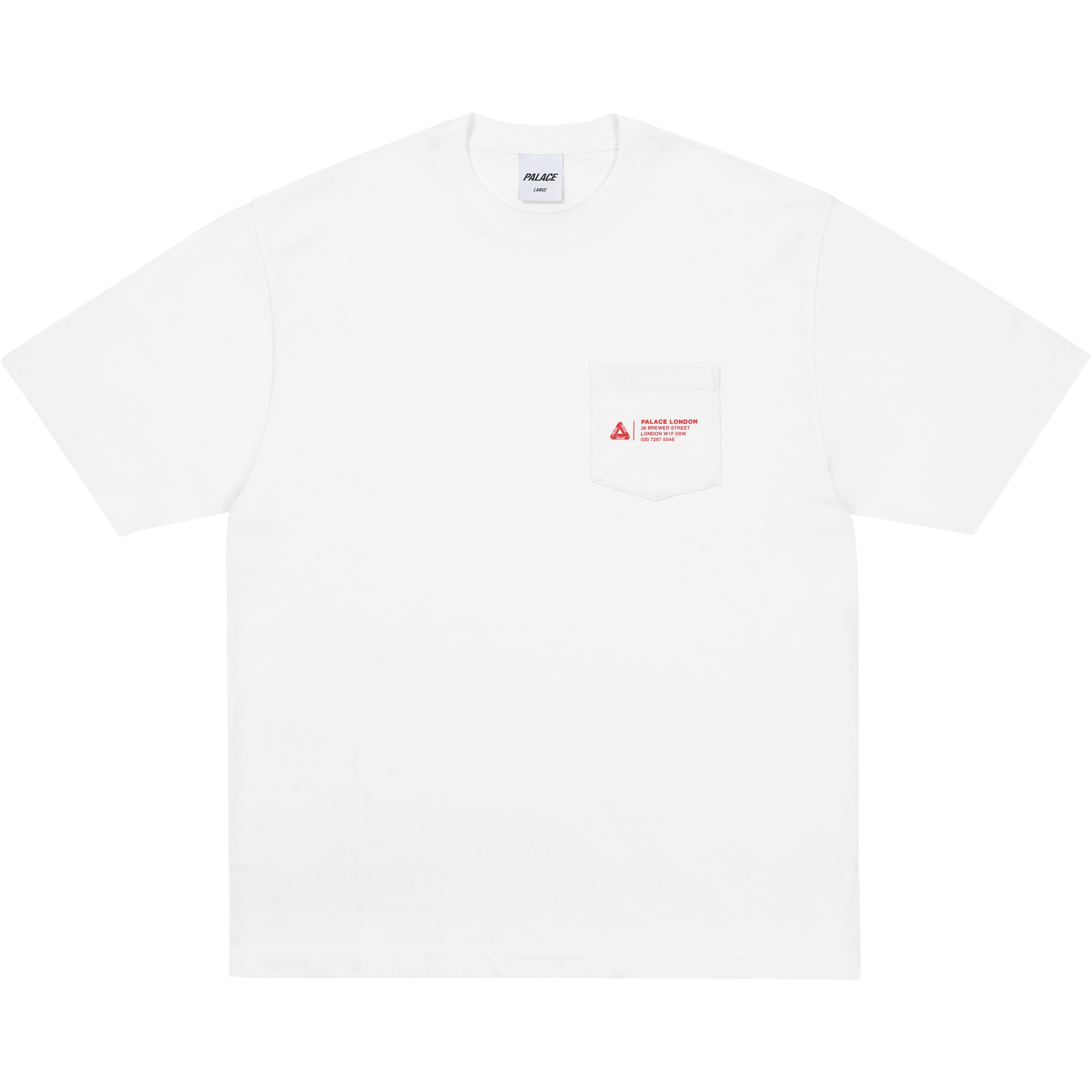 Palace SHOP LOCATOR POCKET T-SHIRT WHITE