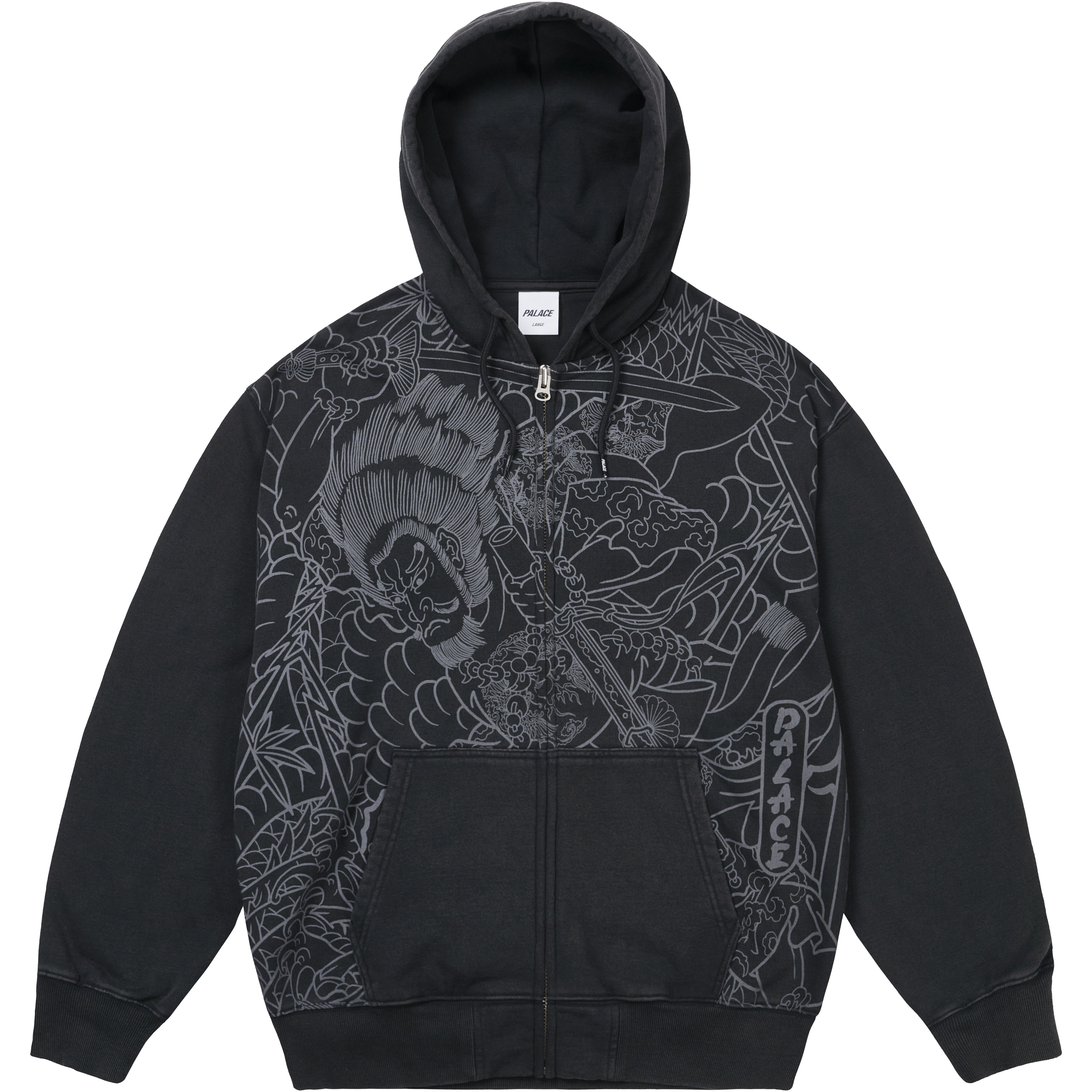 Palace SUSANOO ZIP HOOD BLACK