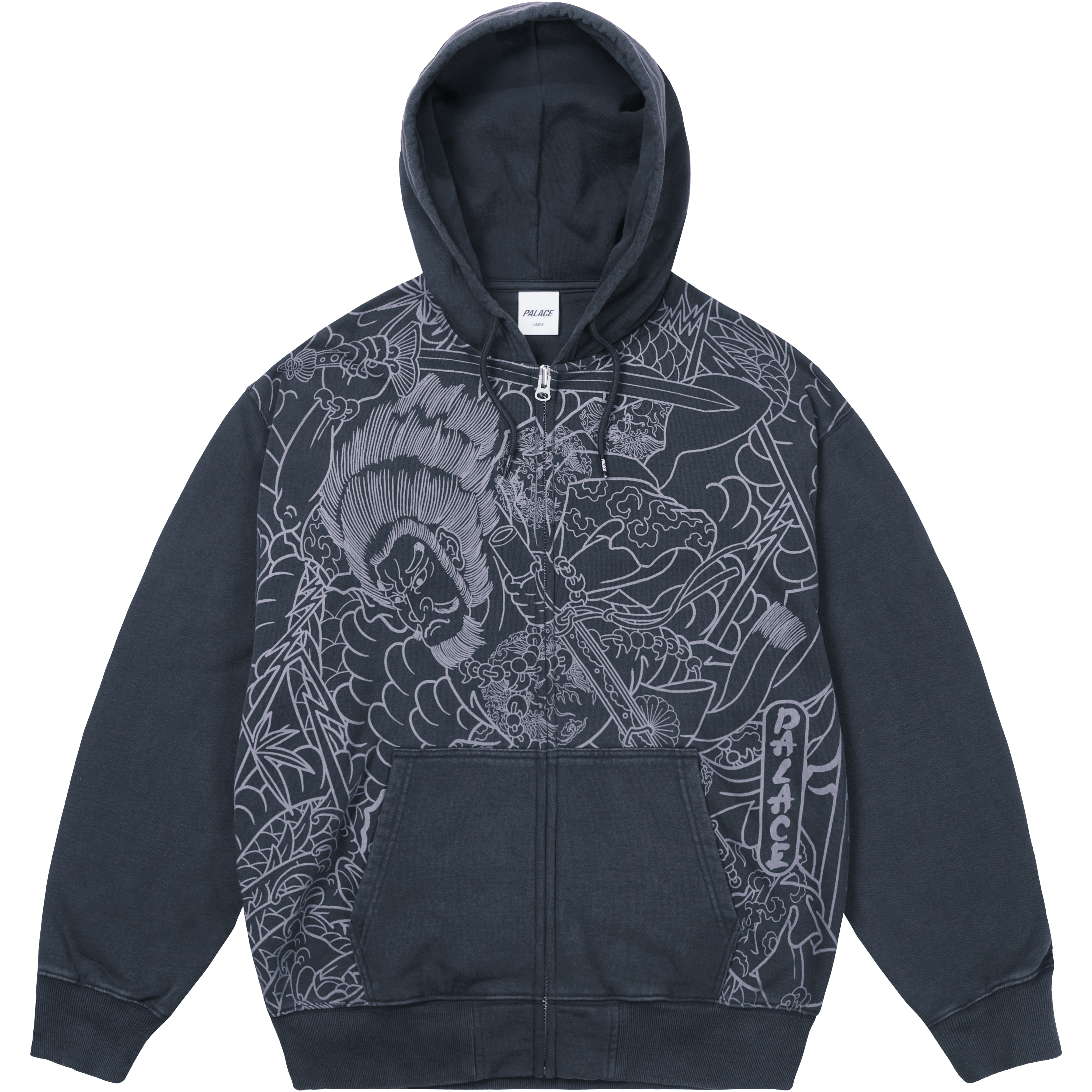 Palace SUSANOO ZIP HOOD NAVY