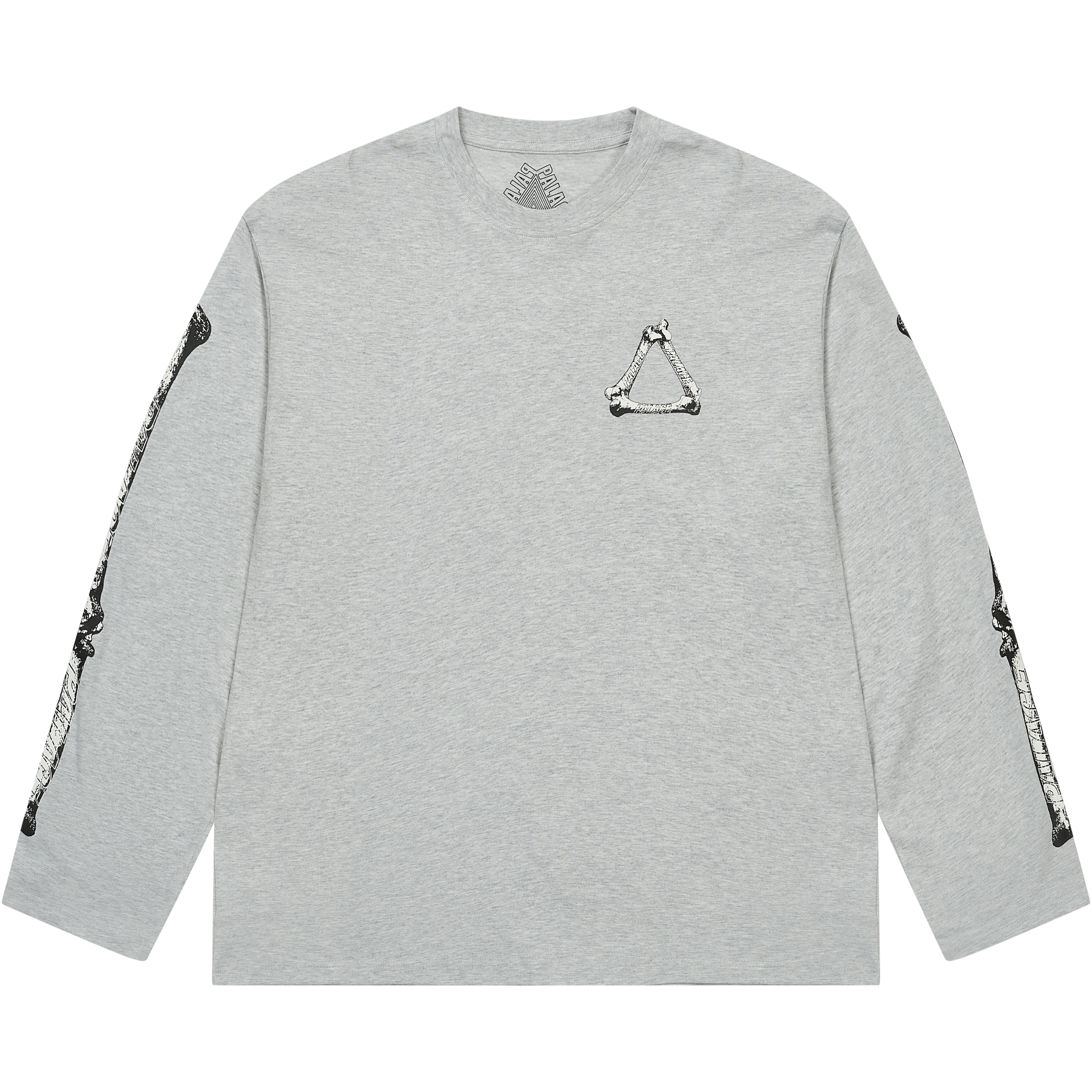 Palace TRI-BONE LONGSLEEVE GREY MARL