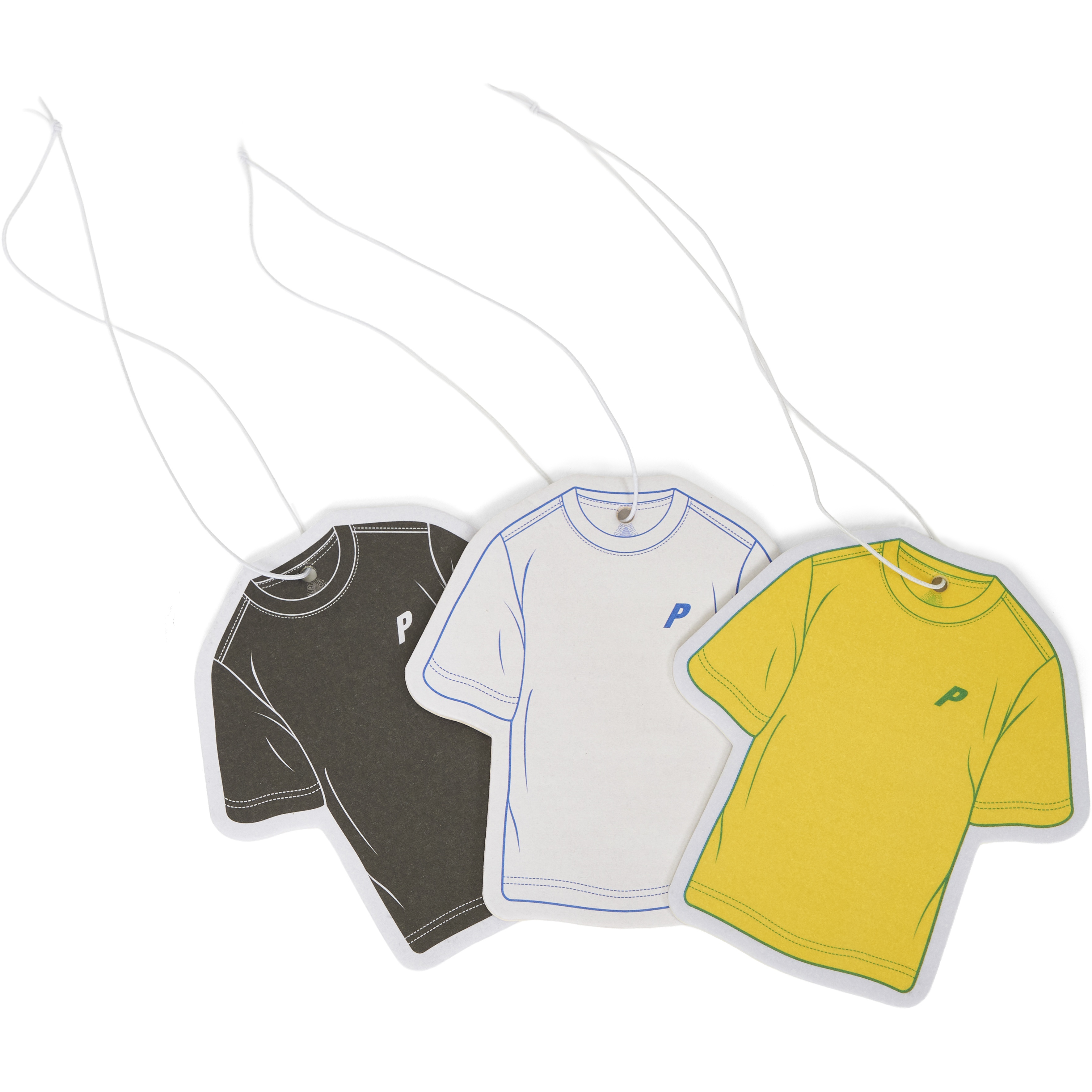 Palace TRI T-SHIRT AIR FRESHENERS 3 PACK BLACK / WHITE / YELLOW
