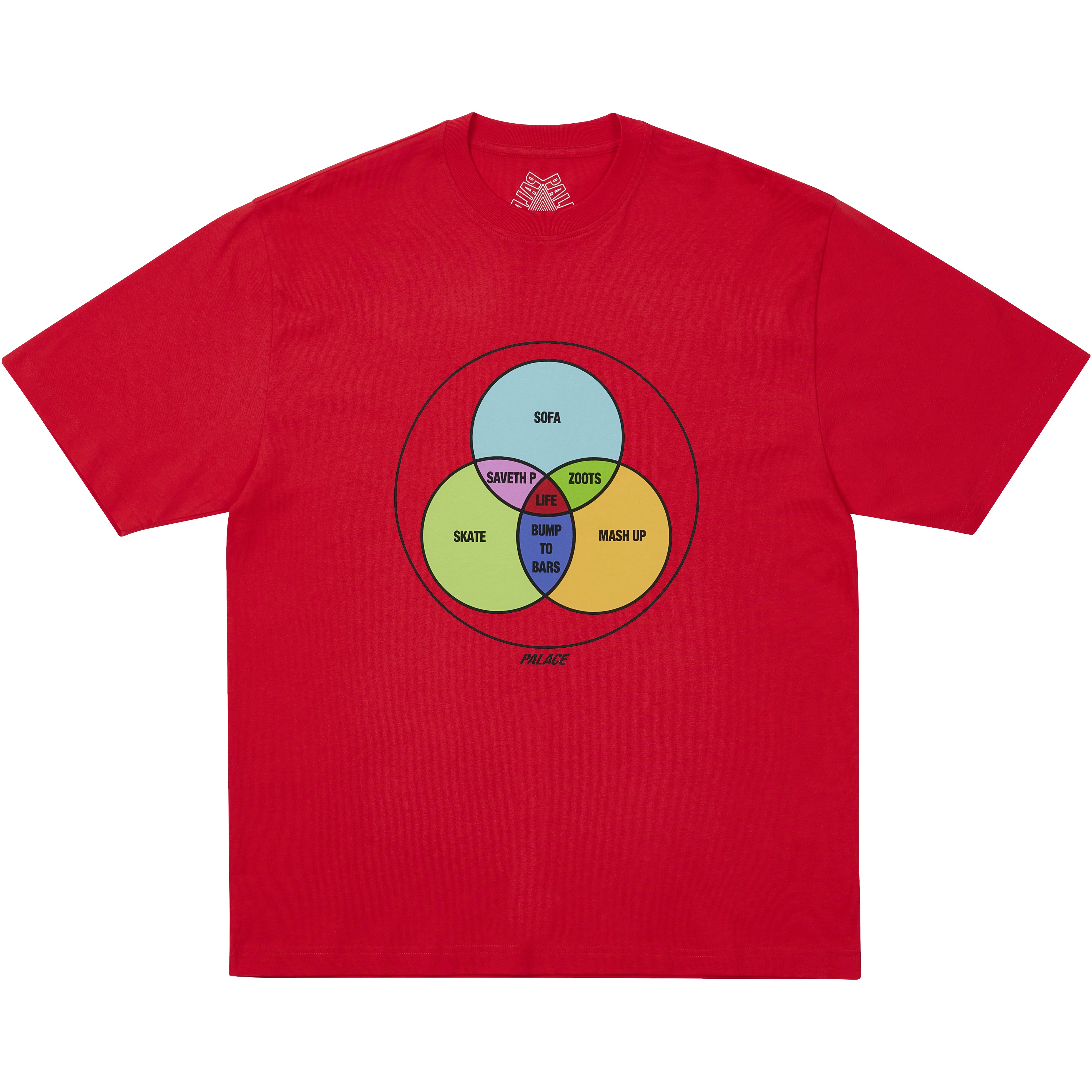 Palace ZEN DIAGRAM T-SHIRT TRUEST RED